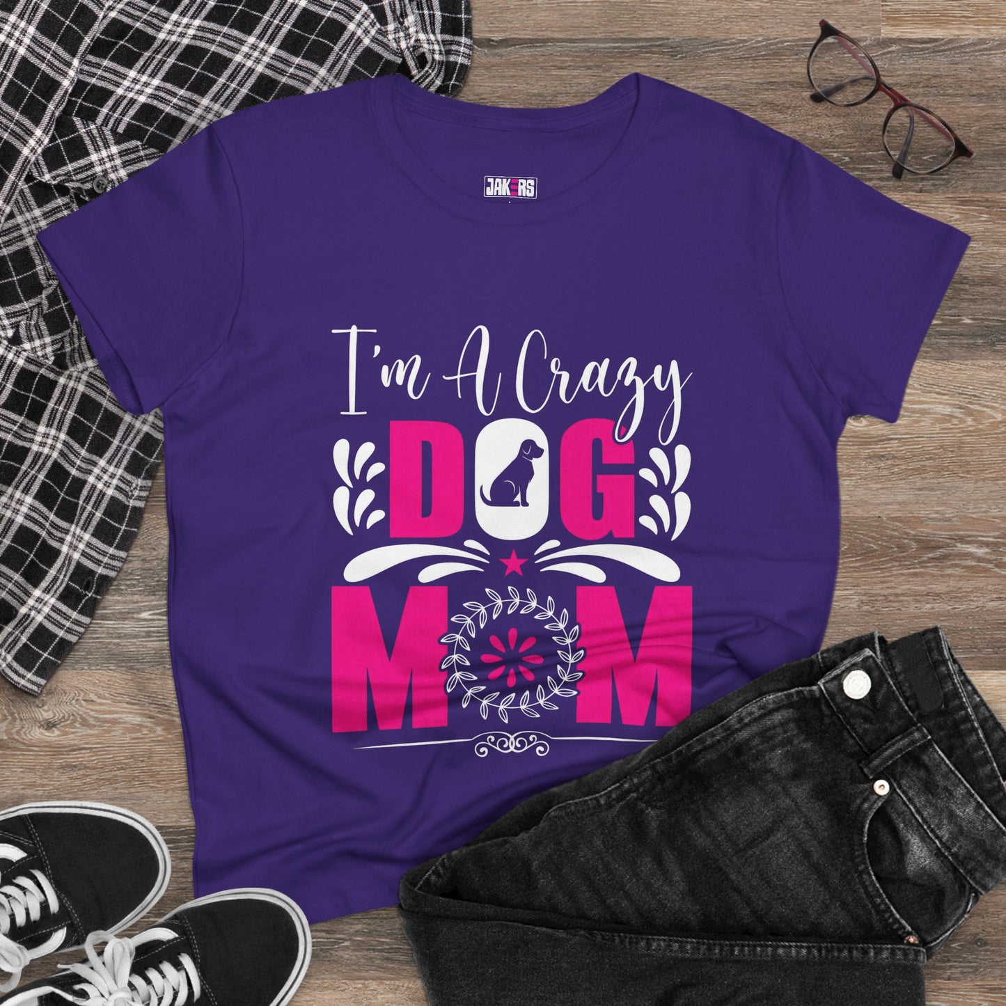 Dog Mom Women's Midweight Cotton Tee