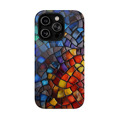 Stained Glass Impact-Resistant Phone Case, Colorful Phone Cover