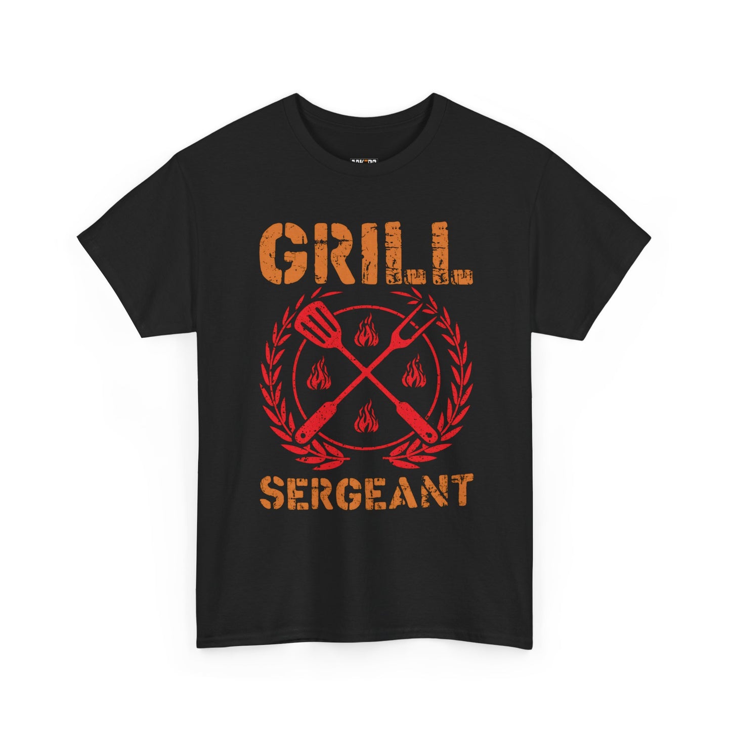 Grill Sergeant Unisex Heavy Cotton Tee - Fun BBQ Shirt for Grill Masters