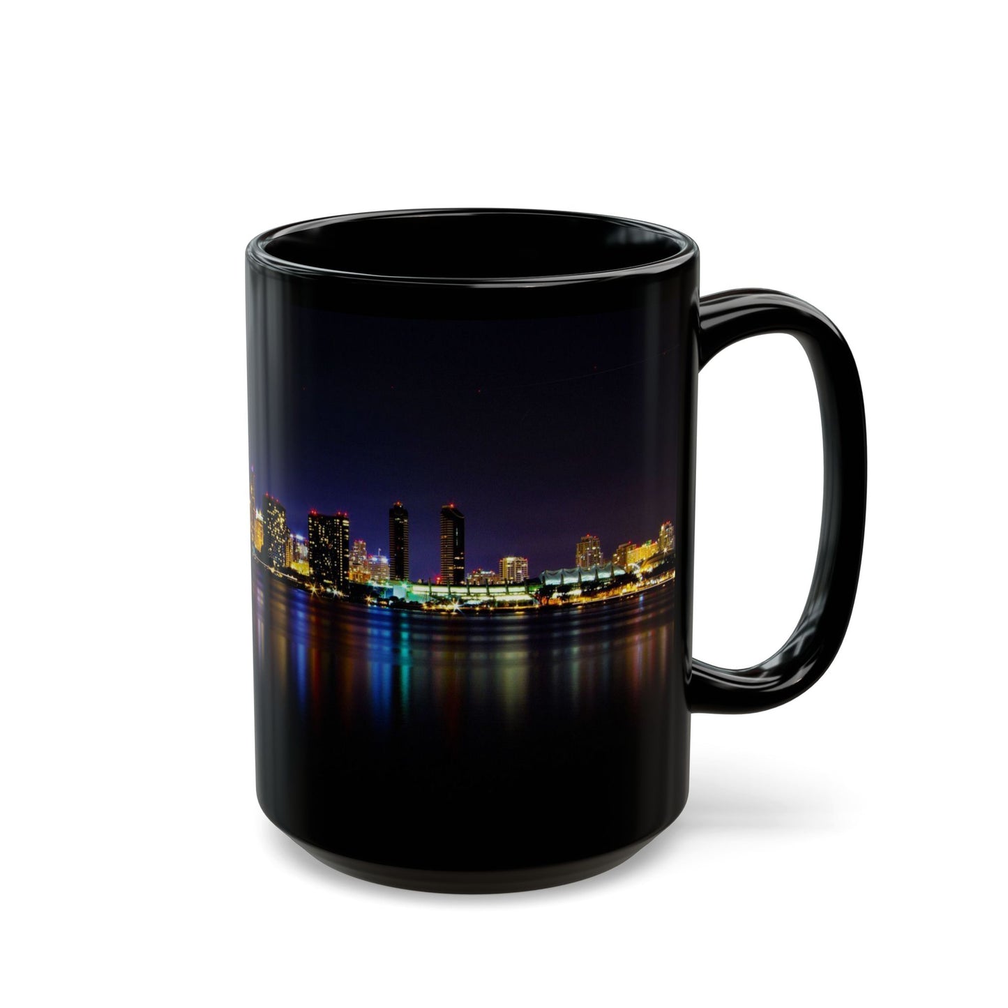 City Nights, Bright Lights Black Mug - 11oz, 15oz