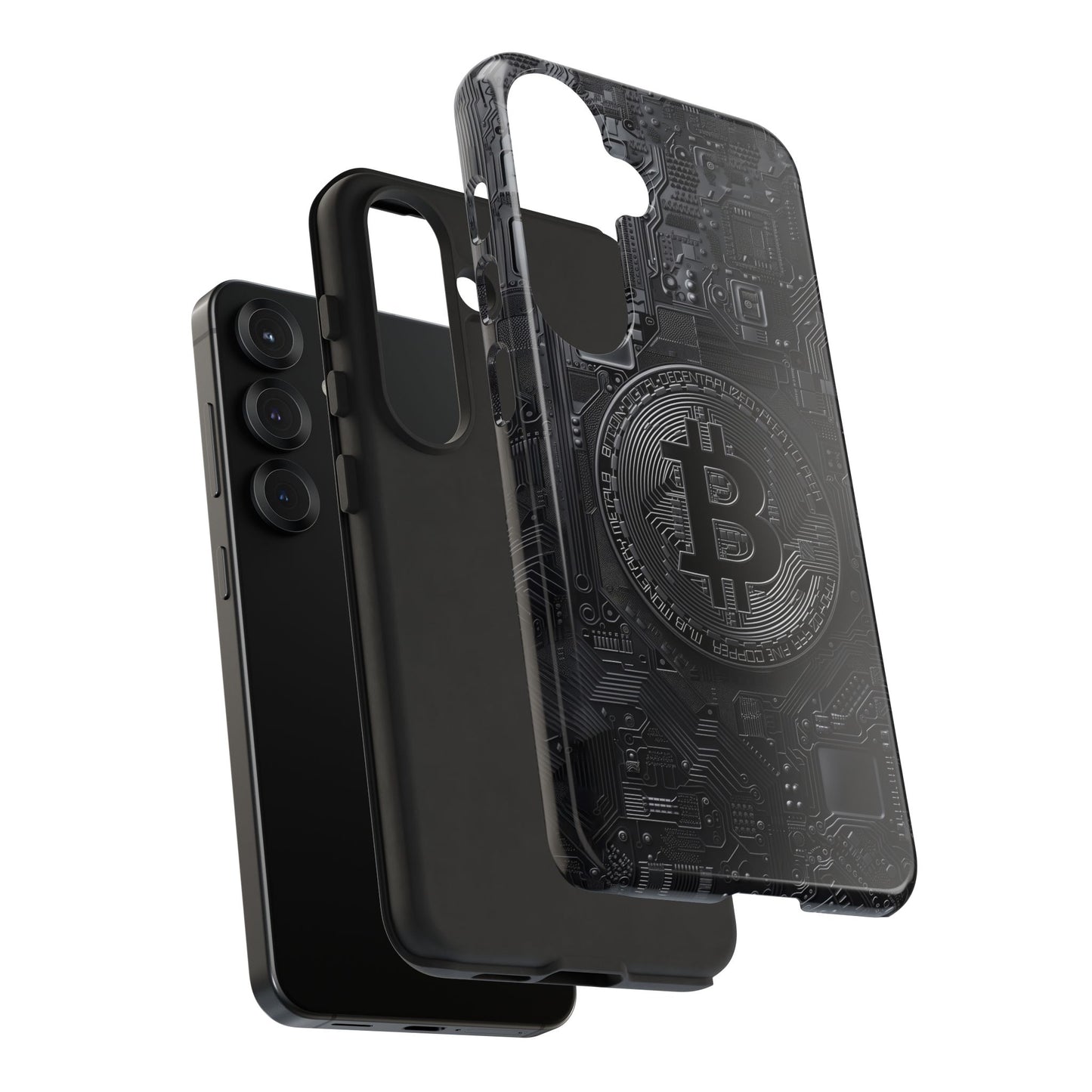 Bitcoin Samsung Tough Phone Case, Cryptocurrency Protection Cover