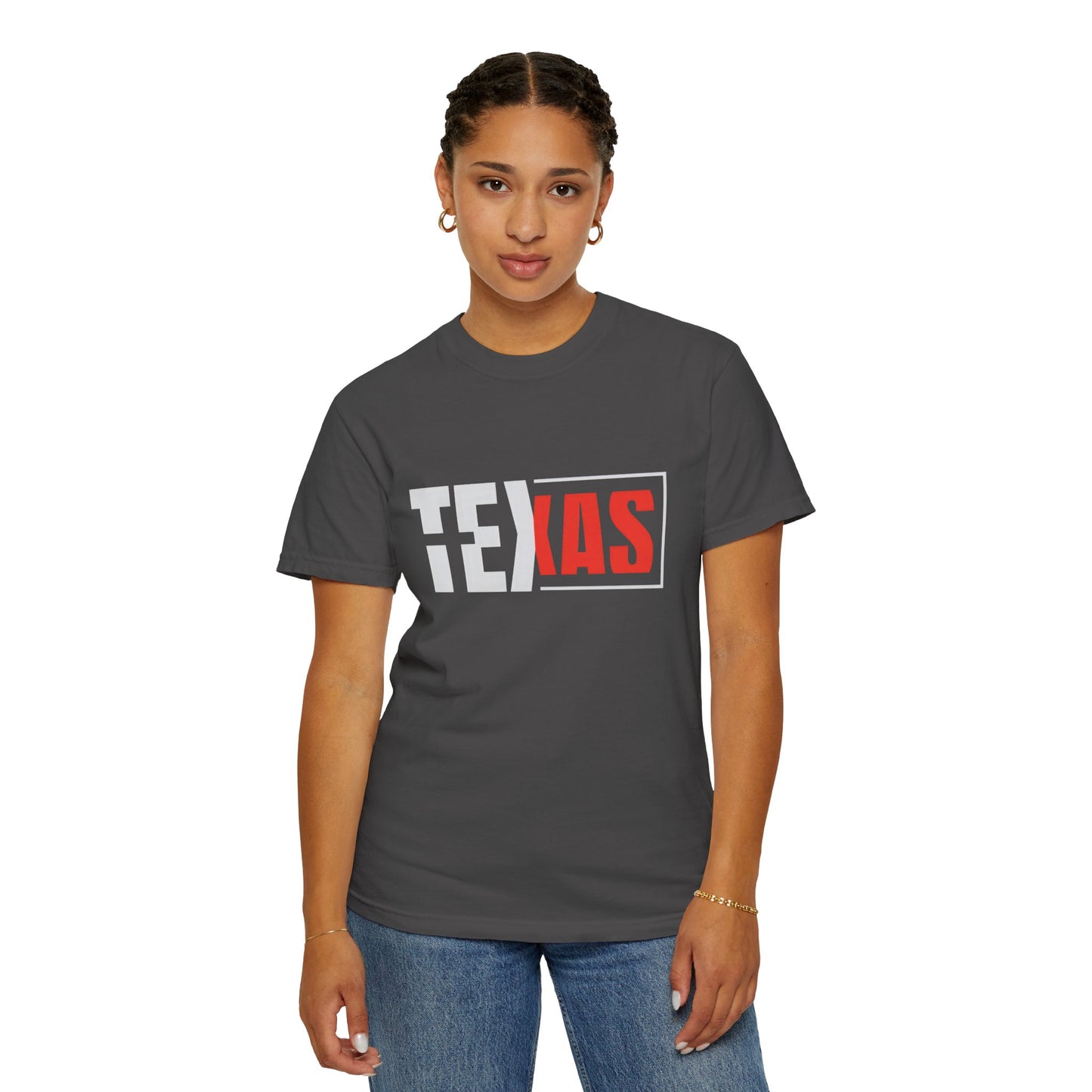 Texas Graphic Unisex Garment-Dyed T-Shirt - Casual Style for State Pride