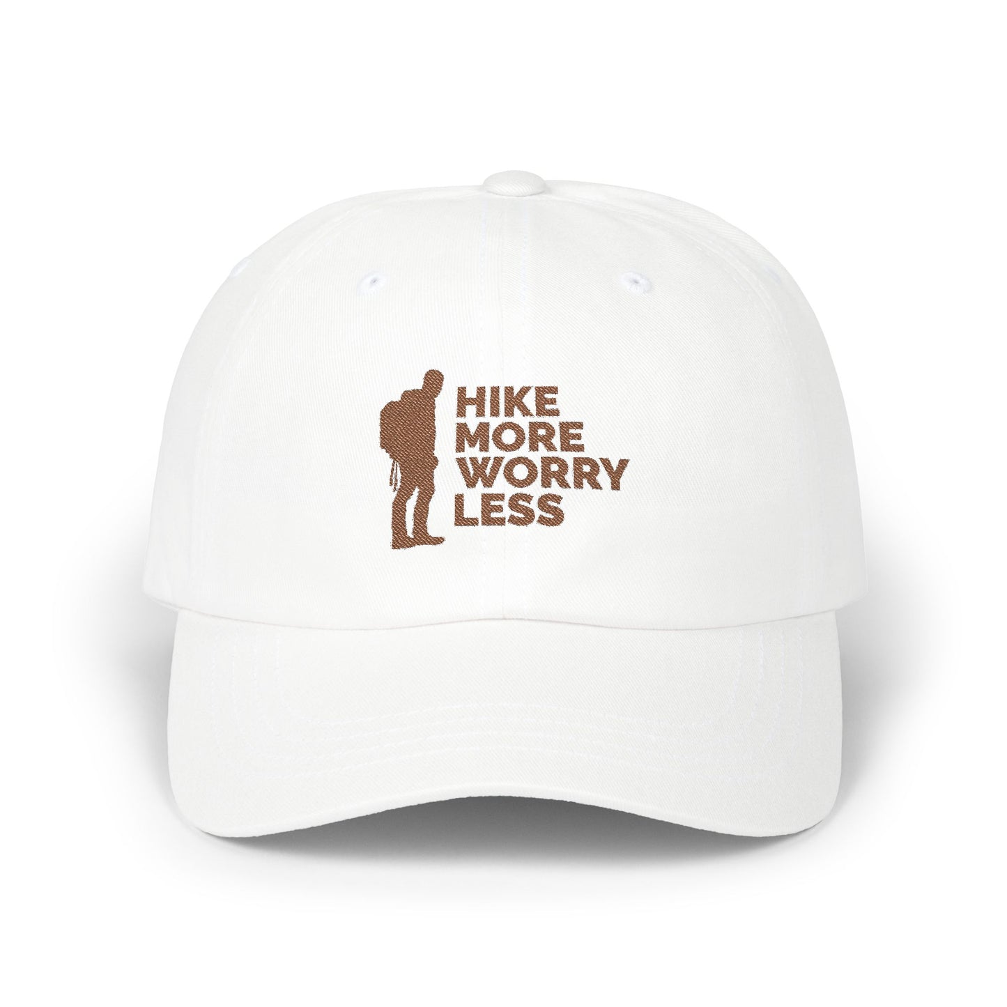 Hike More Worry Less Classic Dad Cap / embroidered