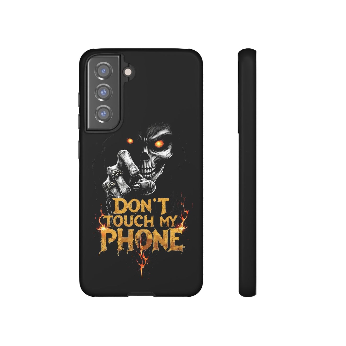 Skull Samsung Tough Cases, Don't Touch My Phone Cover,