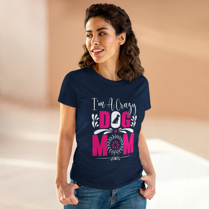 Dog Mom Women's Midweight Cotton Tee