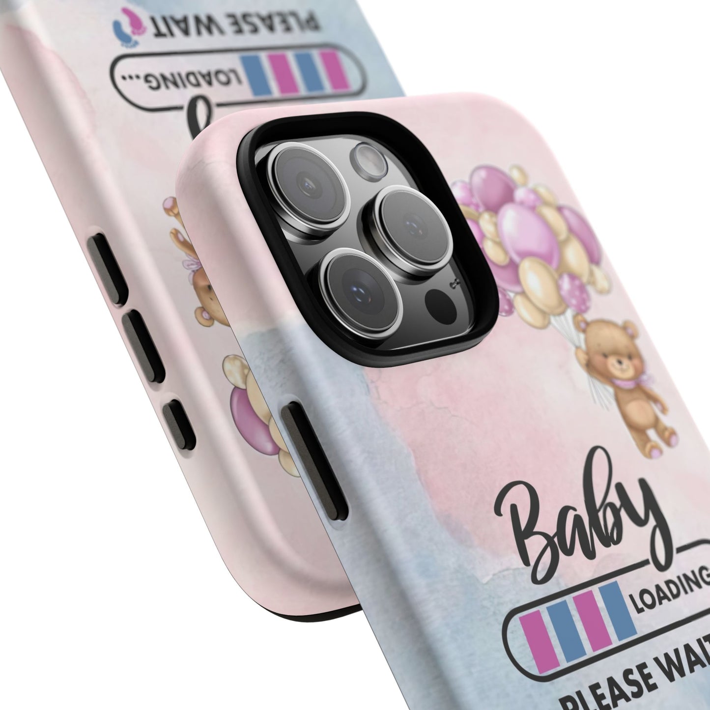 Cute Baby Loading Phone Case for iPhone - Maternity Cover for Pregnancy Reveal or Baby Shower