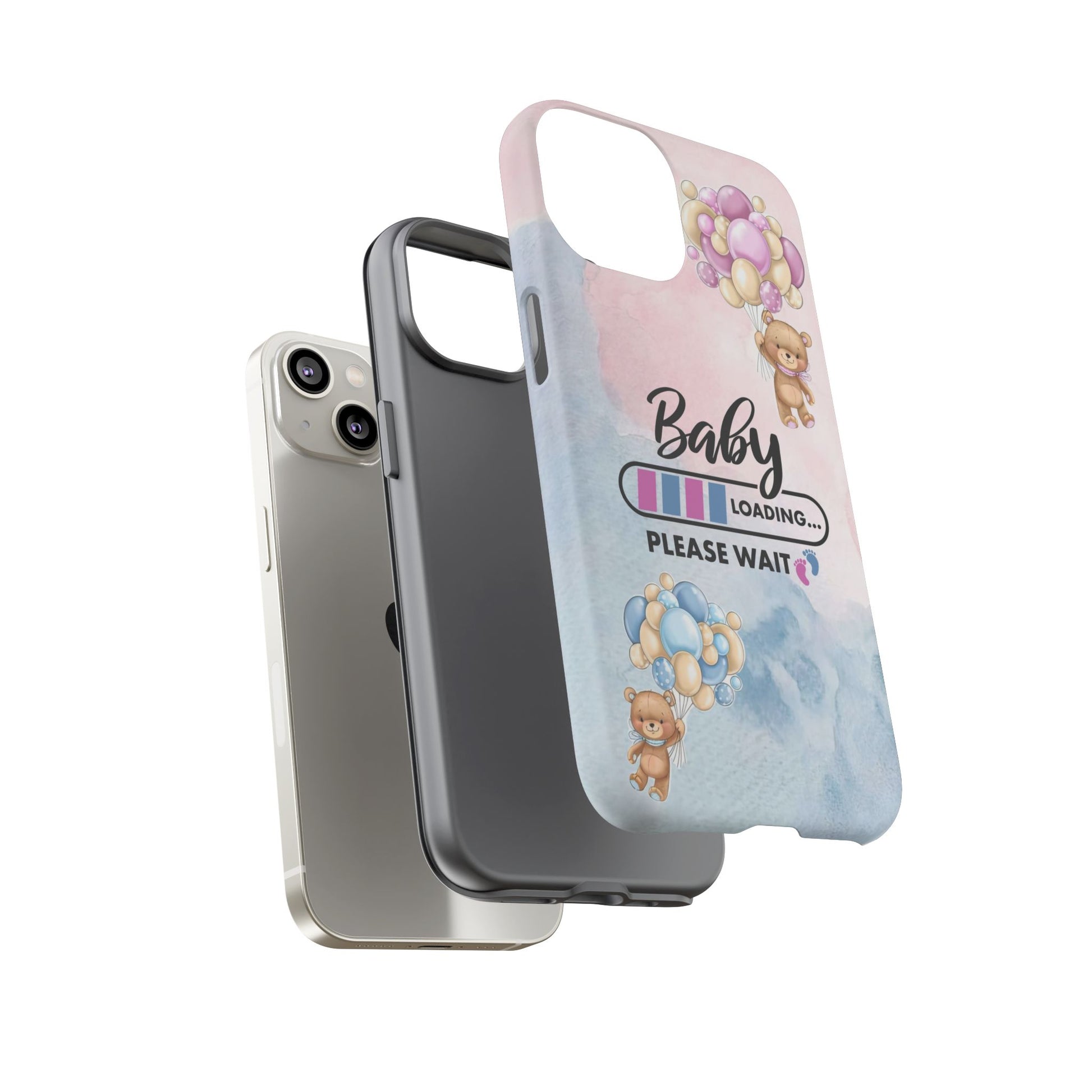 Cute Baby Loading Phone Case for iPhone - Maternity Cover for Pregnancy Reveal or Baby Shower