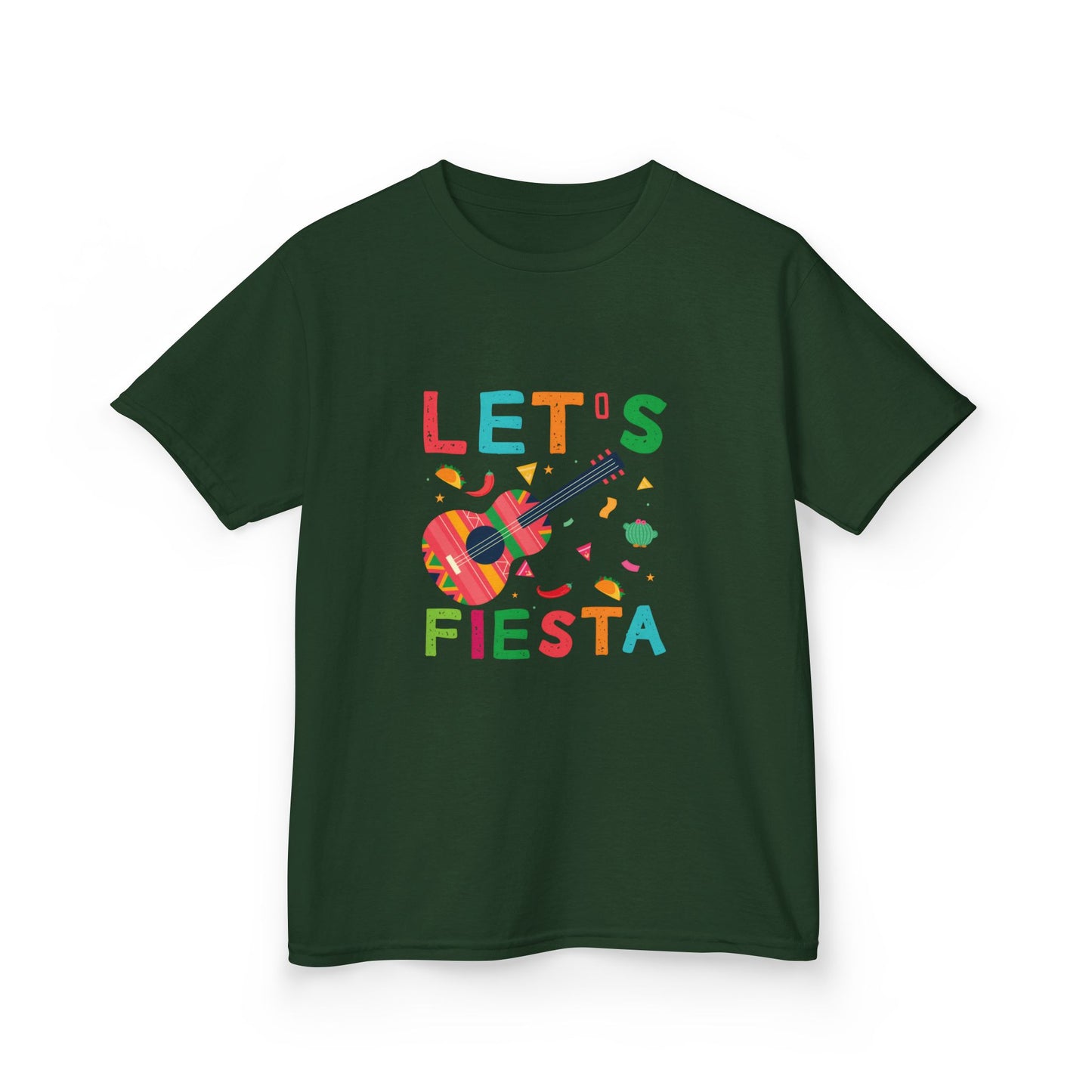 Kids Fiesta Guitar Tee - Fun and Colorful Kids T-Shirt for Celebrations