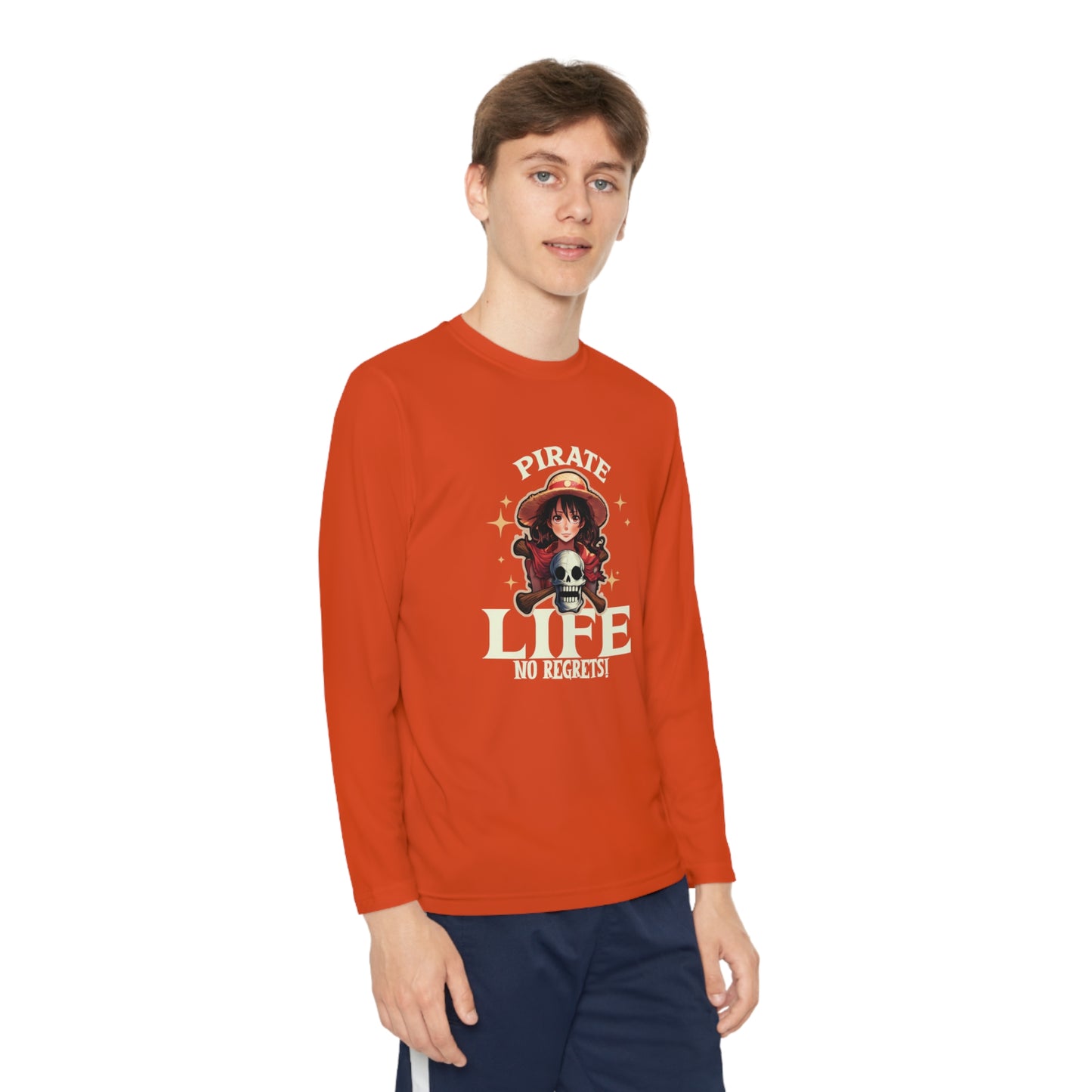 Pirate Life No Regrets Youth Long Sleeve Competitor Tee