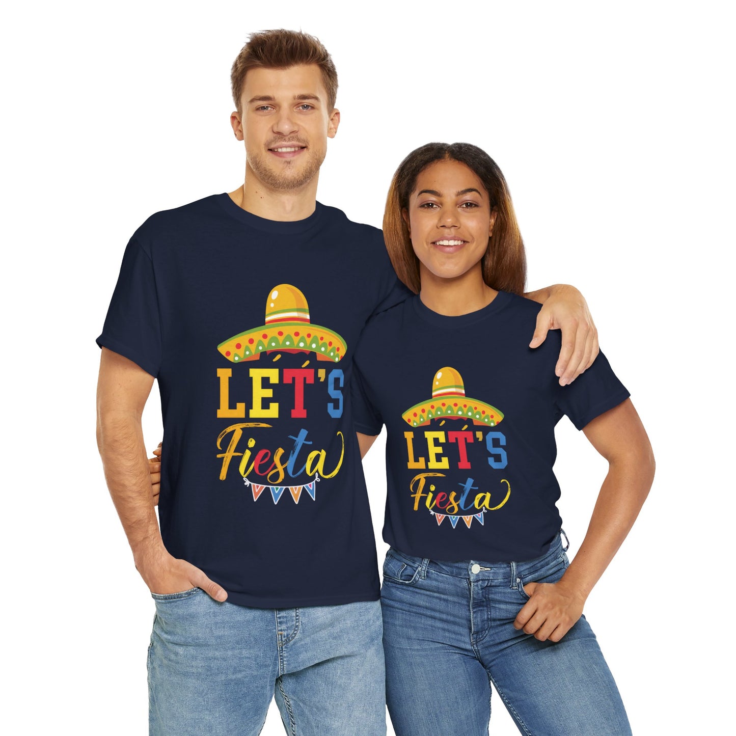 Let's Fiesta Unisex Heavy Cotton Tee - Fun Party T-Shirt for Celebrations