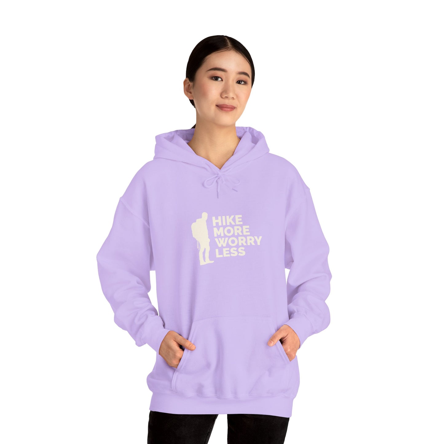 Hike More Worry Less Unisex Heavy Blend™ Hooded Sweatshirt