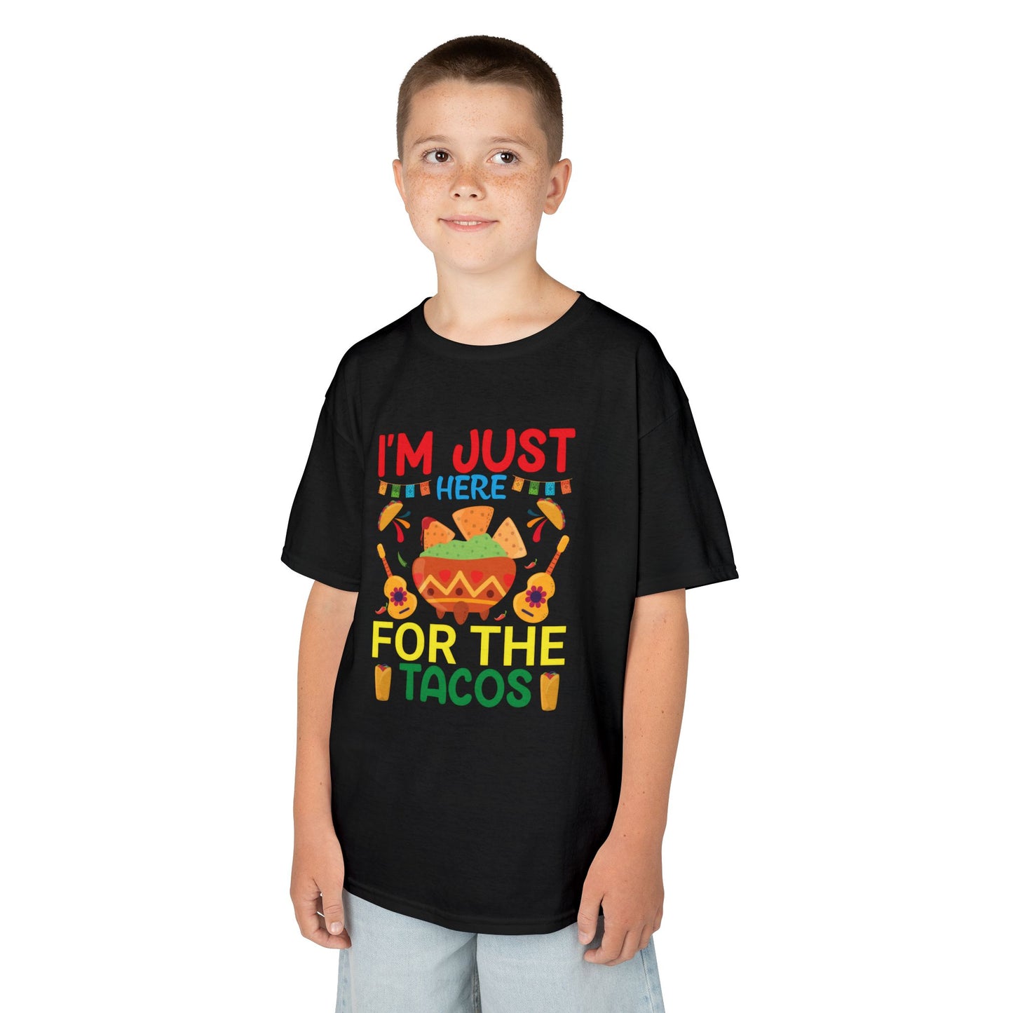 Kids Taco Lover Tee - I'm Just Here for the Tacos
