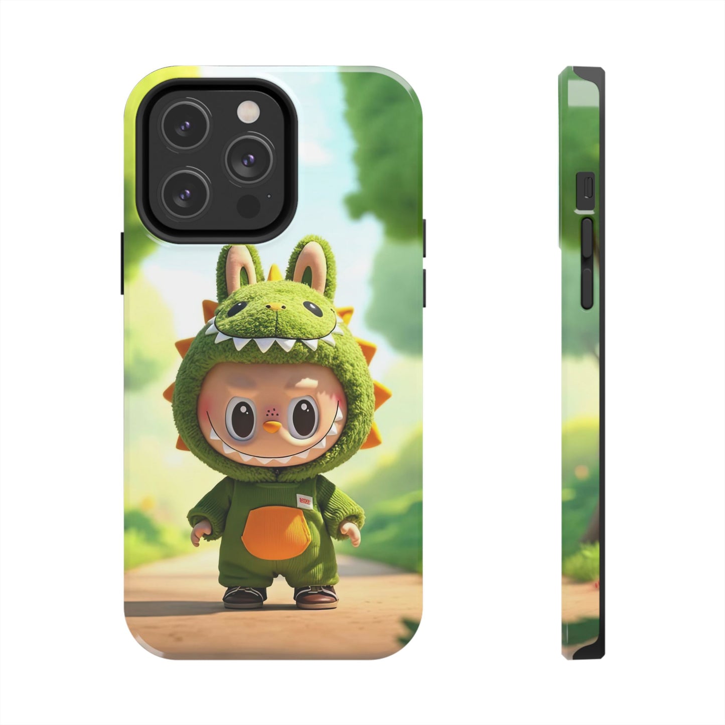 The Monsters Tough Case for iPhone Models – Playful Dinosaur Design, Dual Layer Protective Cover, Fun Mobile Accessory