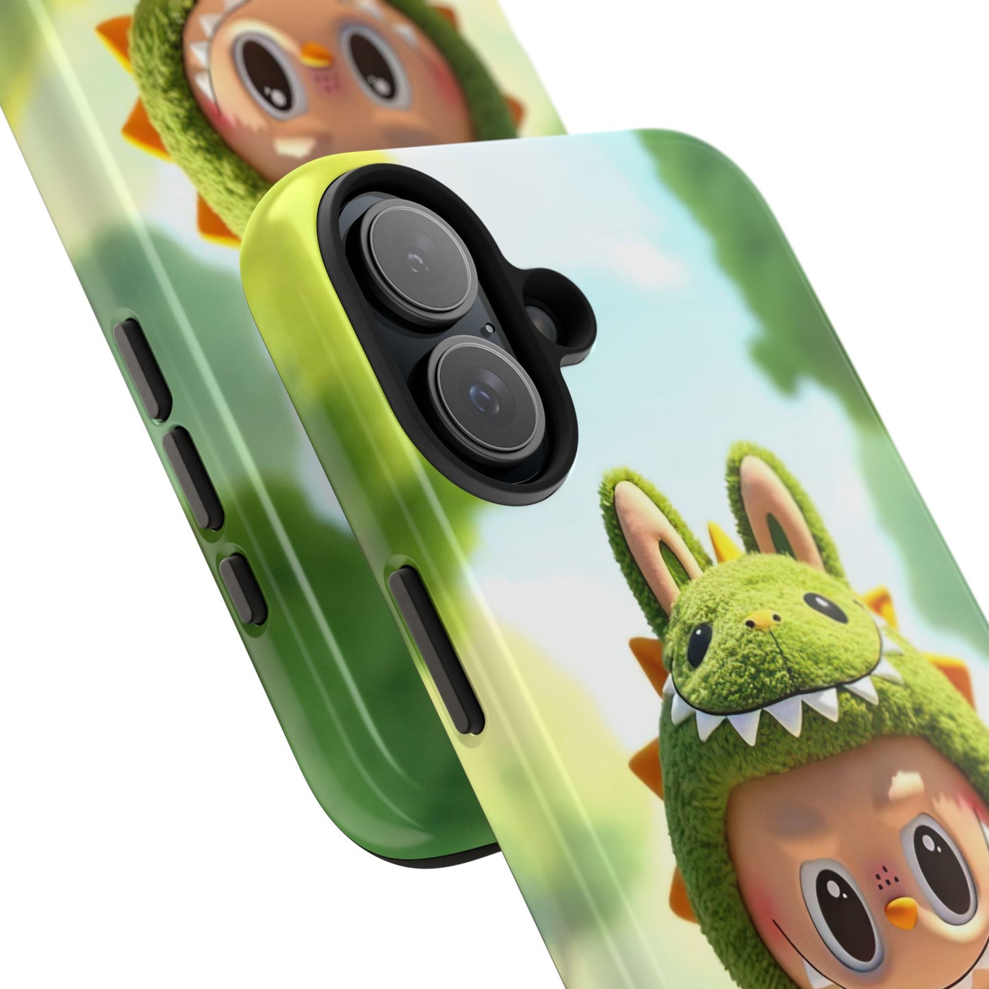 The Monsters Tough Case for iPhone Models – Playful Dinosaur Design, Dual Layer Protective Cover, Fun Mobile Accessory