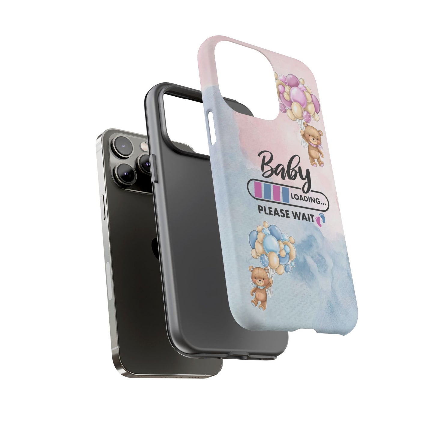 Cute Baby Loading Phone Case for iPhone - Maternity Cover for Pregnancy Reveal or Baby Shower