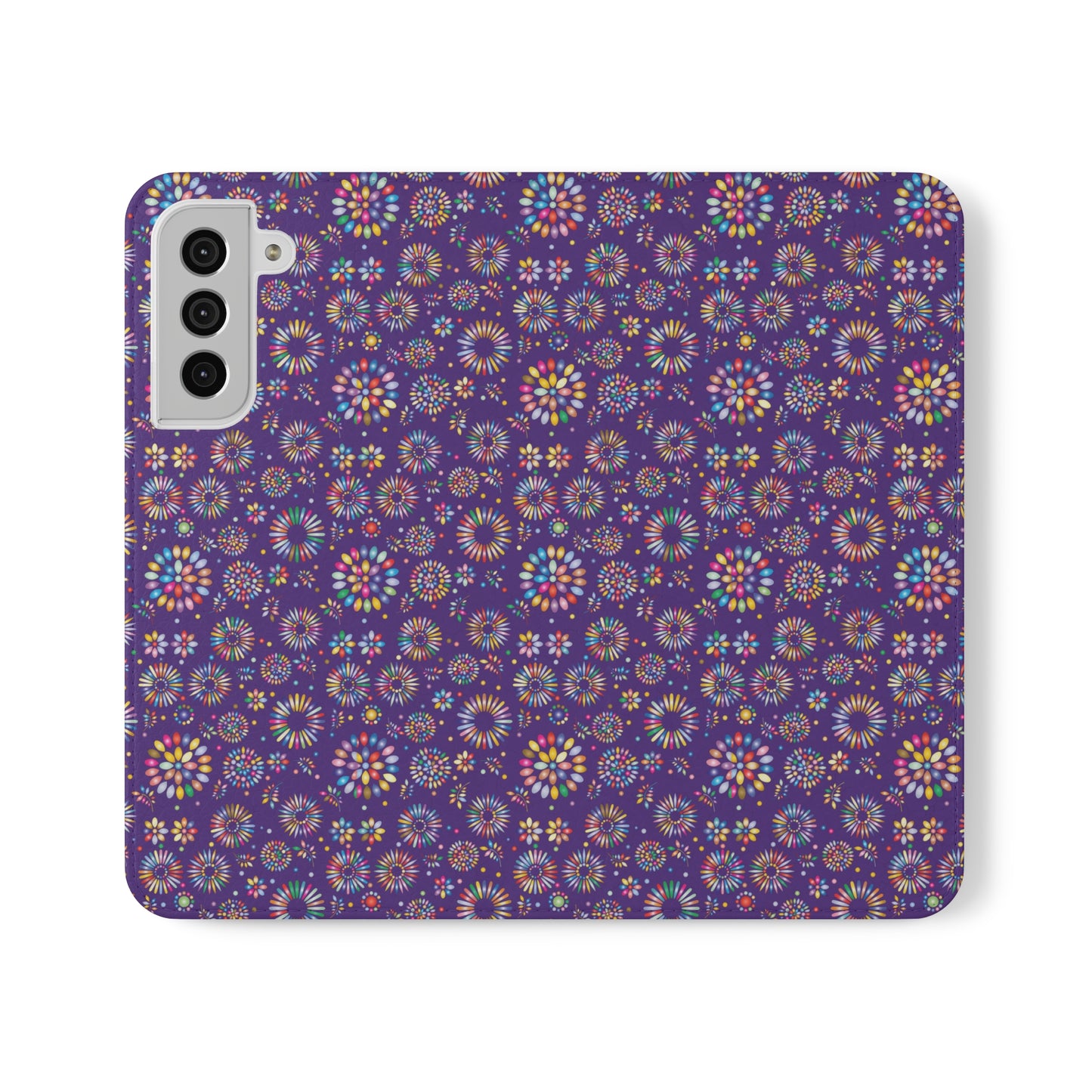 Vibrant Vibes Flip Cases / Purple