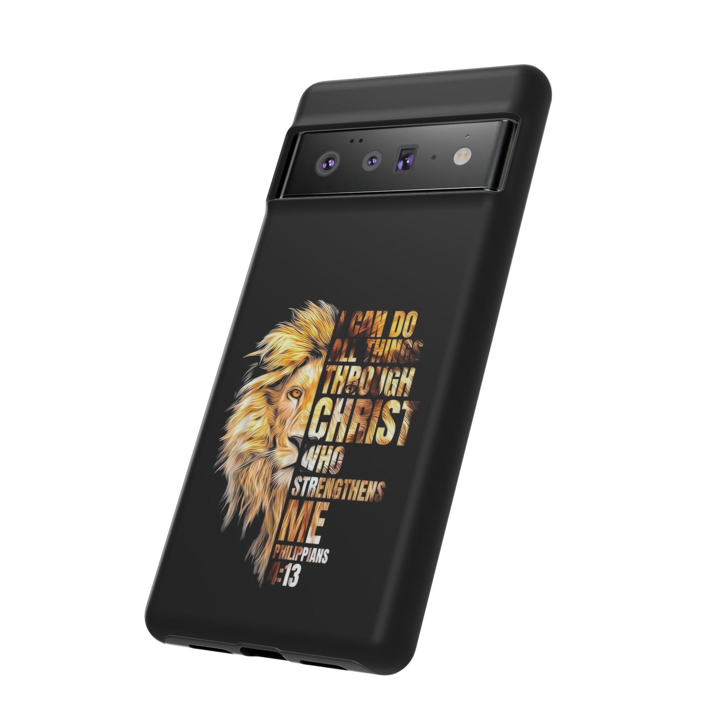 Inspirational Lion  Google Pixel Phone Case, Strength & Faith, Christian Accessories
