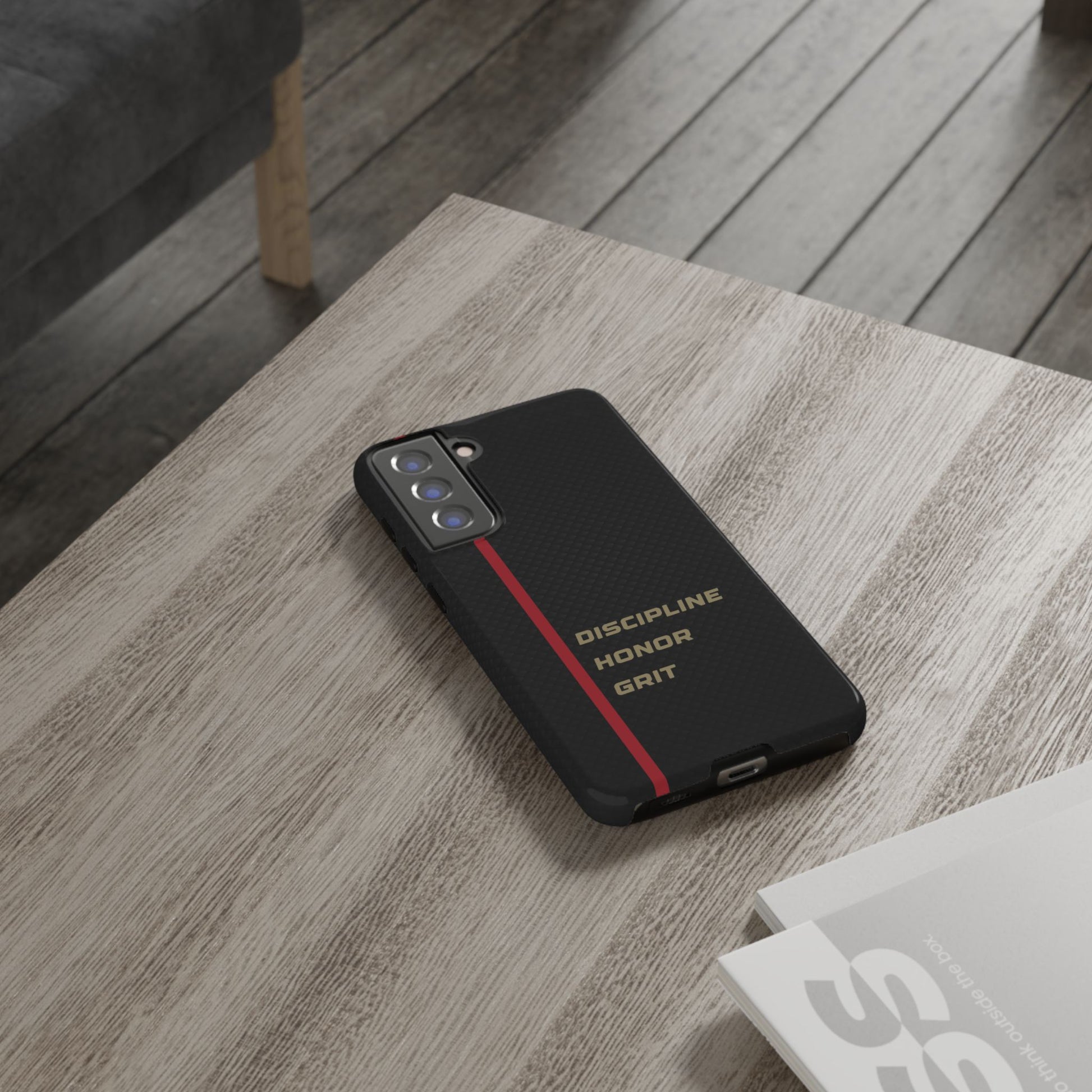 Discipline, Honor, Grit Impact-Resistant Phone Case