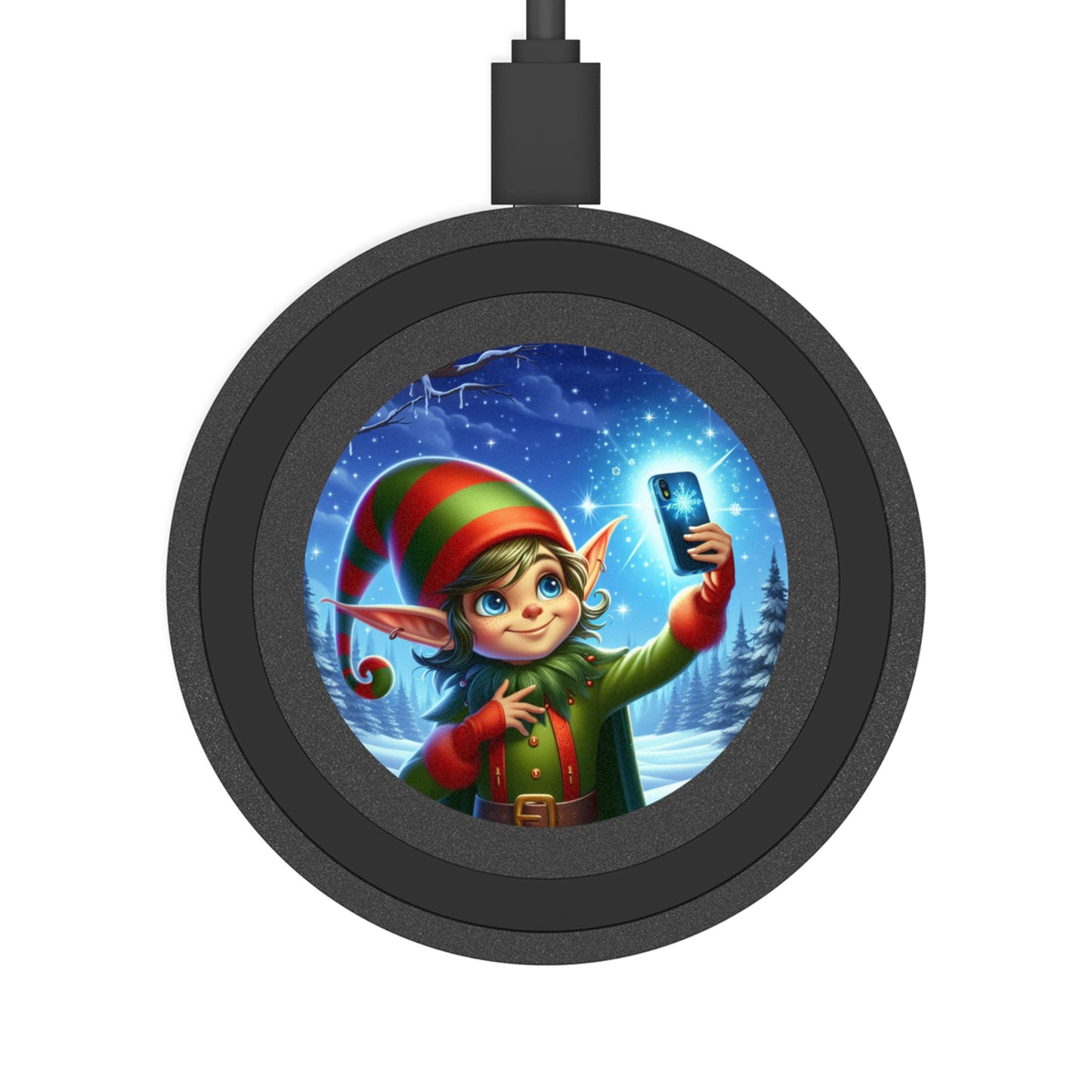 Elf On The Selfie Quake Wireless Charging Pad