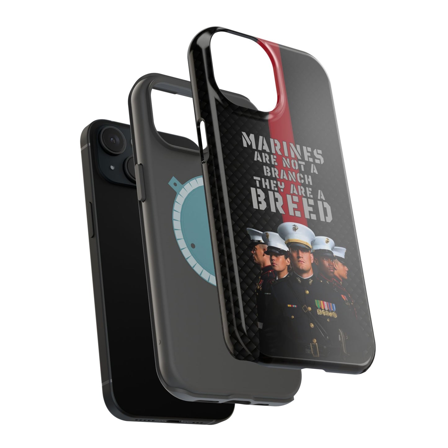 Marines Magnetic Tough Case - "Not a Branch, a Breed" Military iPhone Cover