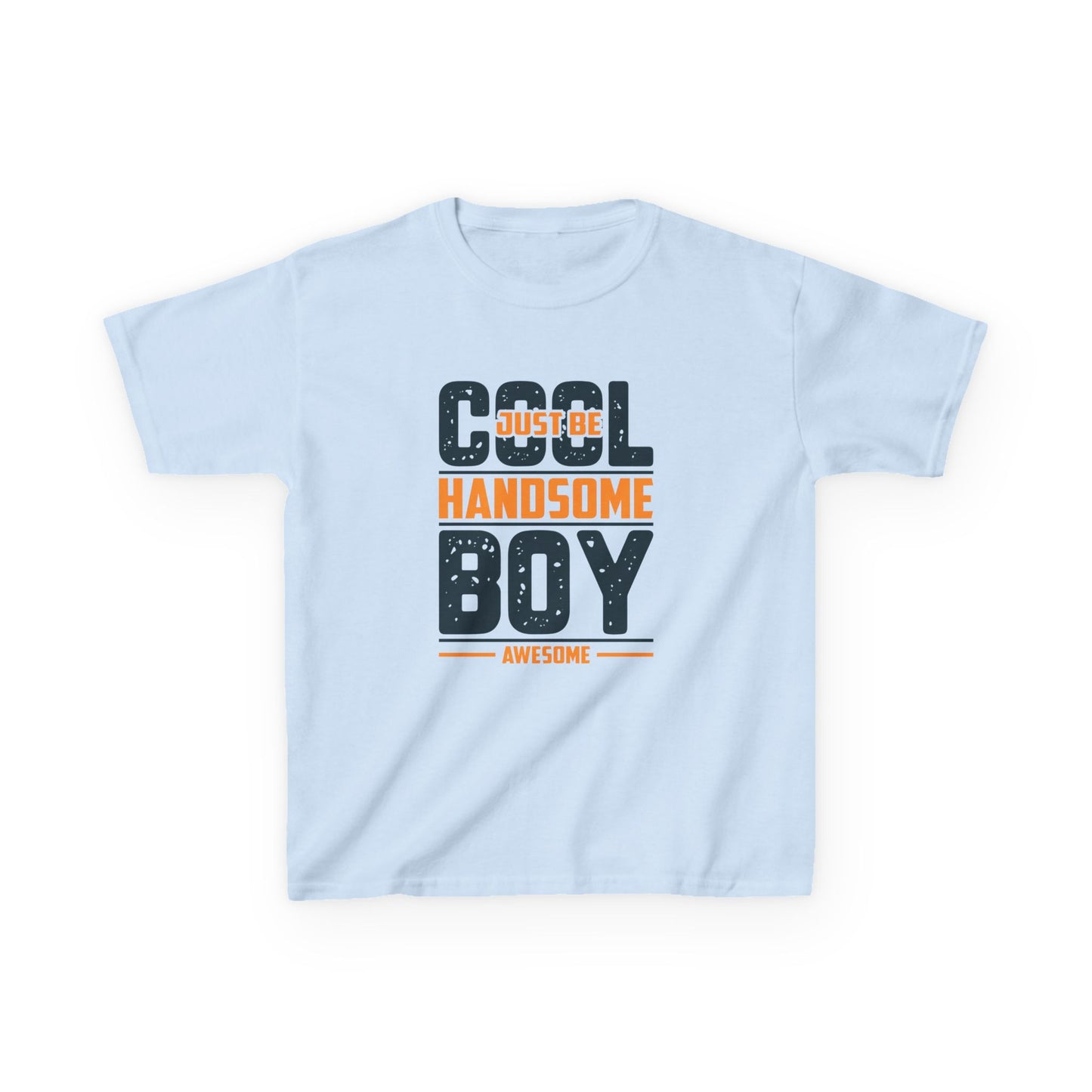 Cool Handsome Boy Kids Tee - Fun Heavy Cotton T-Shirt for Boys