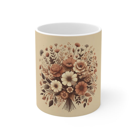 Autumn Pastel Bouquet Mug 11oz