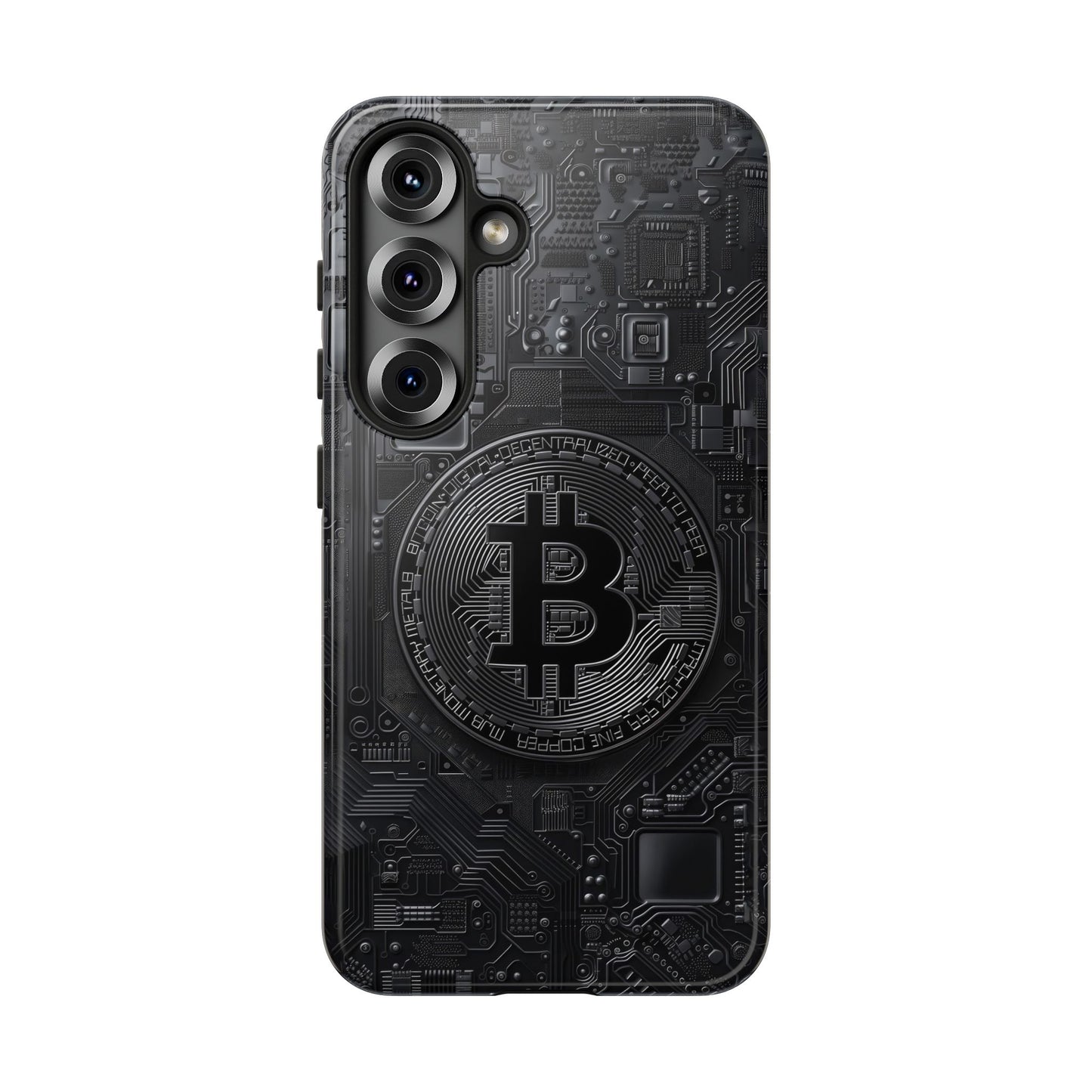 Bitcoin Samsung Tough Phone Case, Cryptocurrency Protection Cover