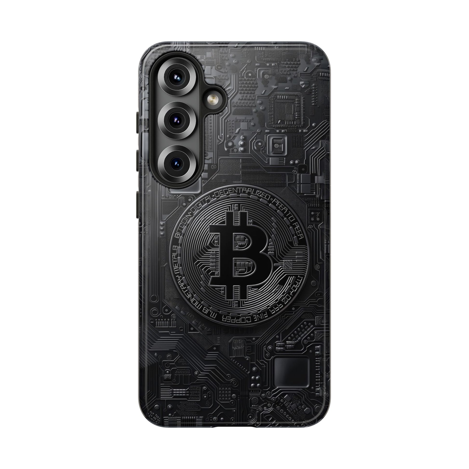 Bitcoin Samsung Tough Phone Case, Cryptocurrency Protection Cover