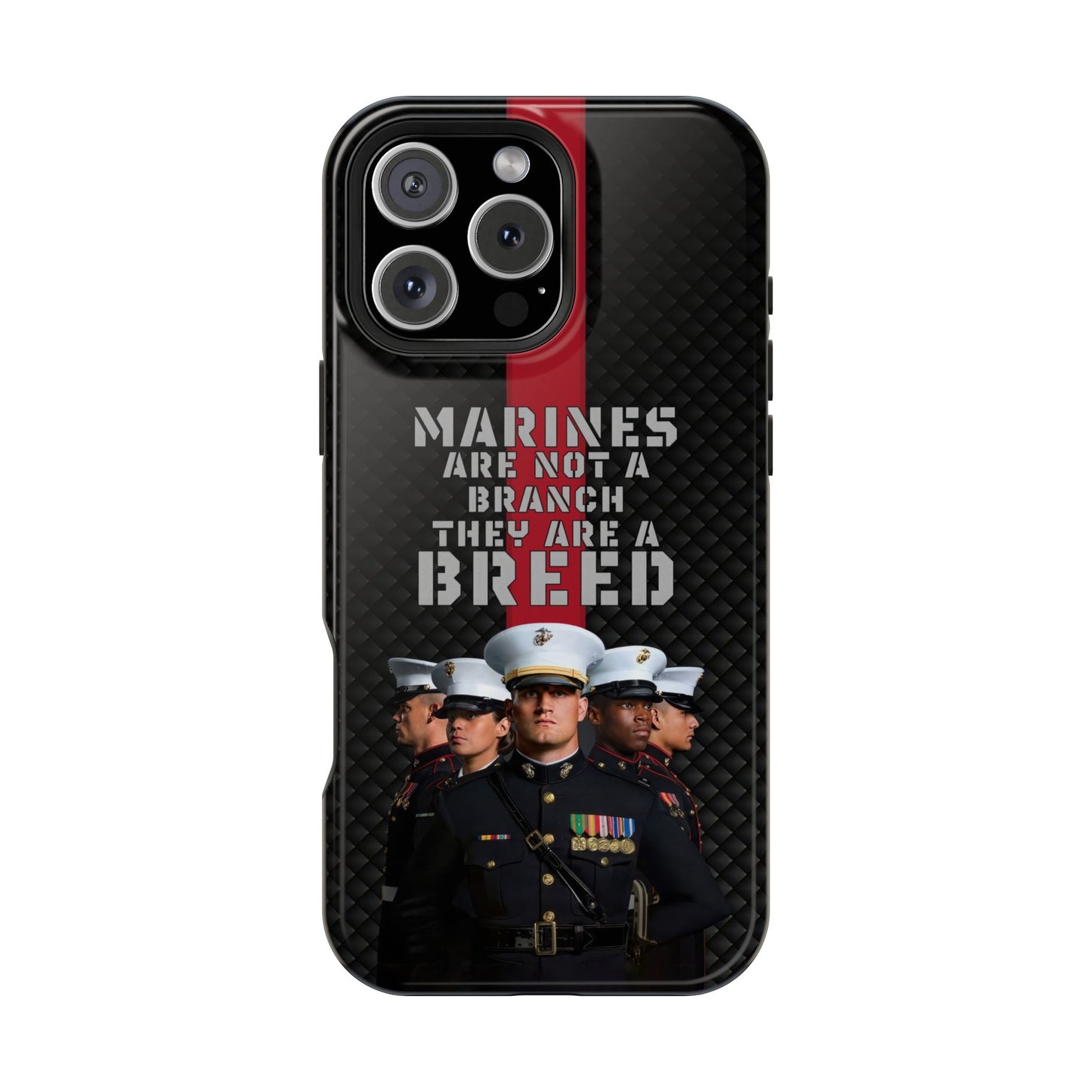 Marines Magnetic Tough Case - "Not a Branch, a Breed" Military iPhone Cover
