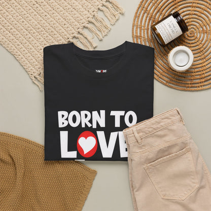 Born To Love Her Tee, Romantic Valentine T-Shirt for Couples  A part
