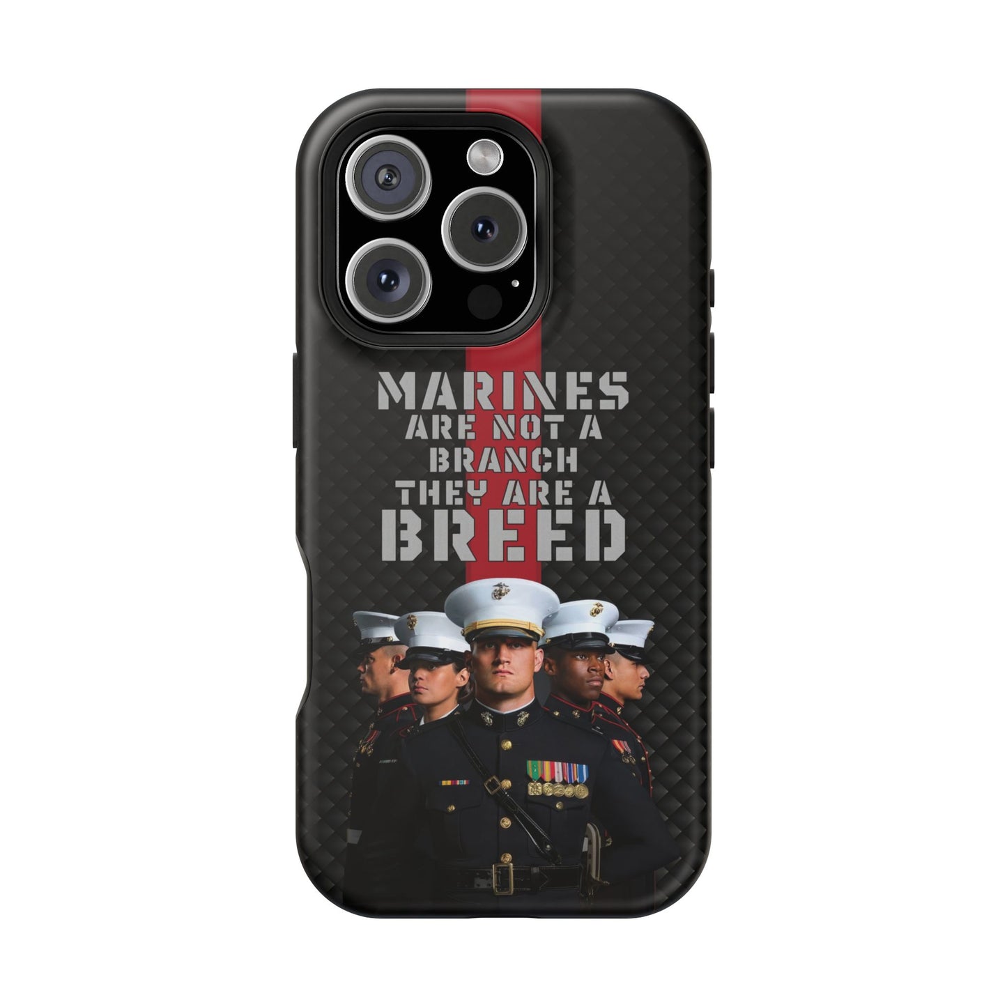 Marines Magnetic Tough Case - "Not a Branch, a Breed" Military iPhone Cover