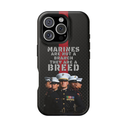 Marines Magnetic Tough Case - "Not a Branch, a Breed" Military iPhone Cover