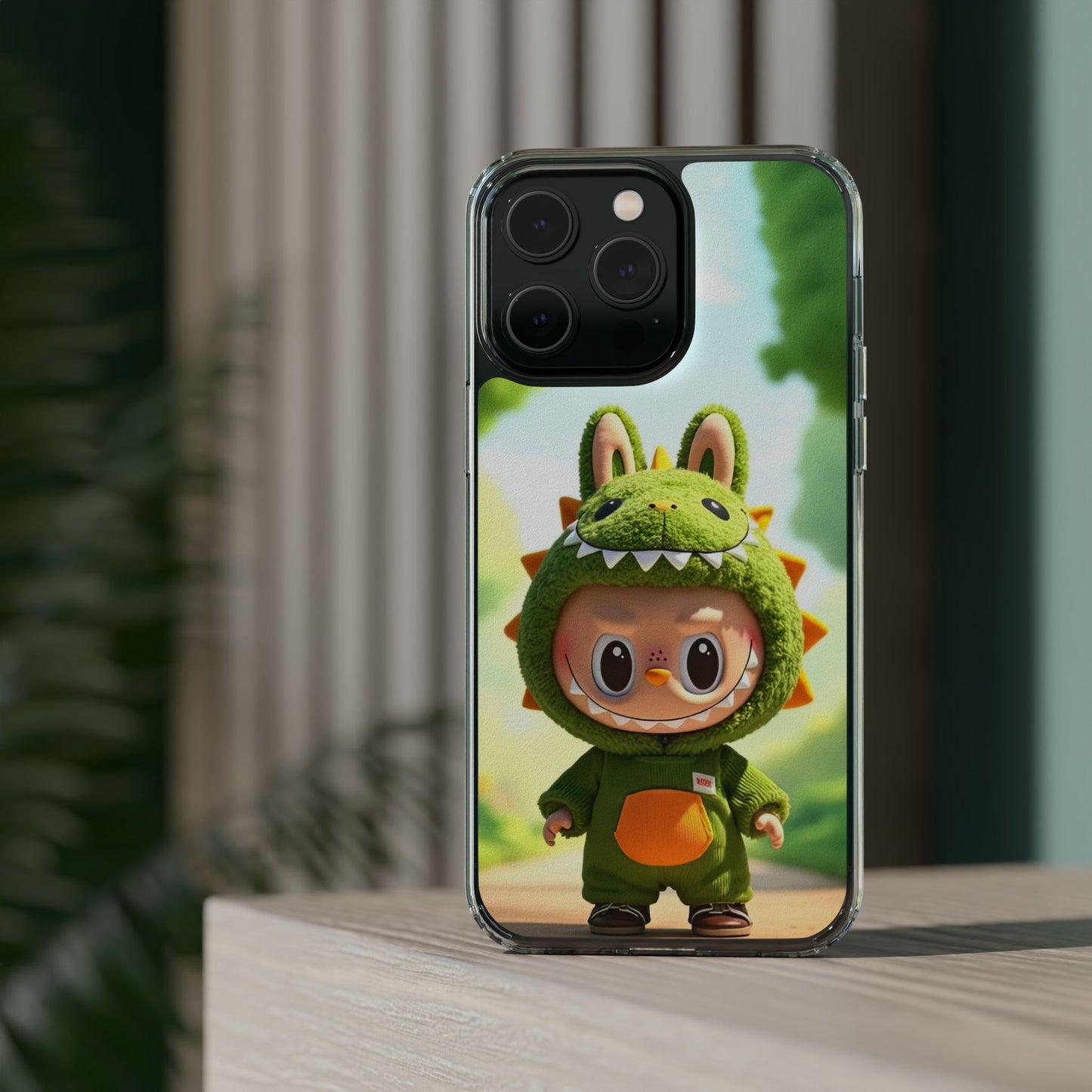 Copy of The Monsters Clear Case for iPhone Models – Playful Dinosaur Design