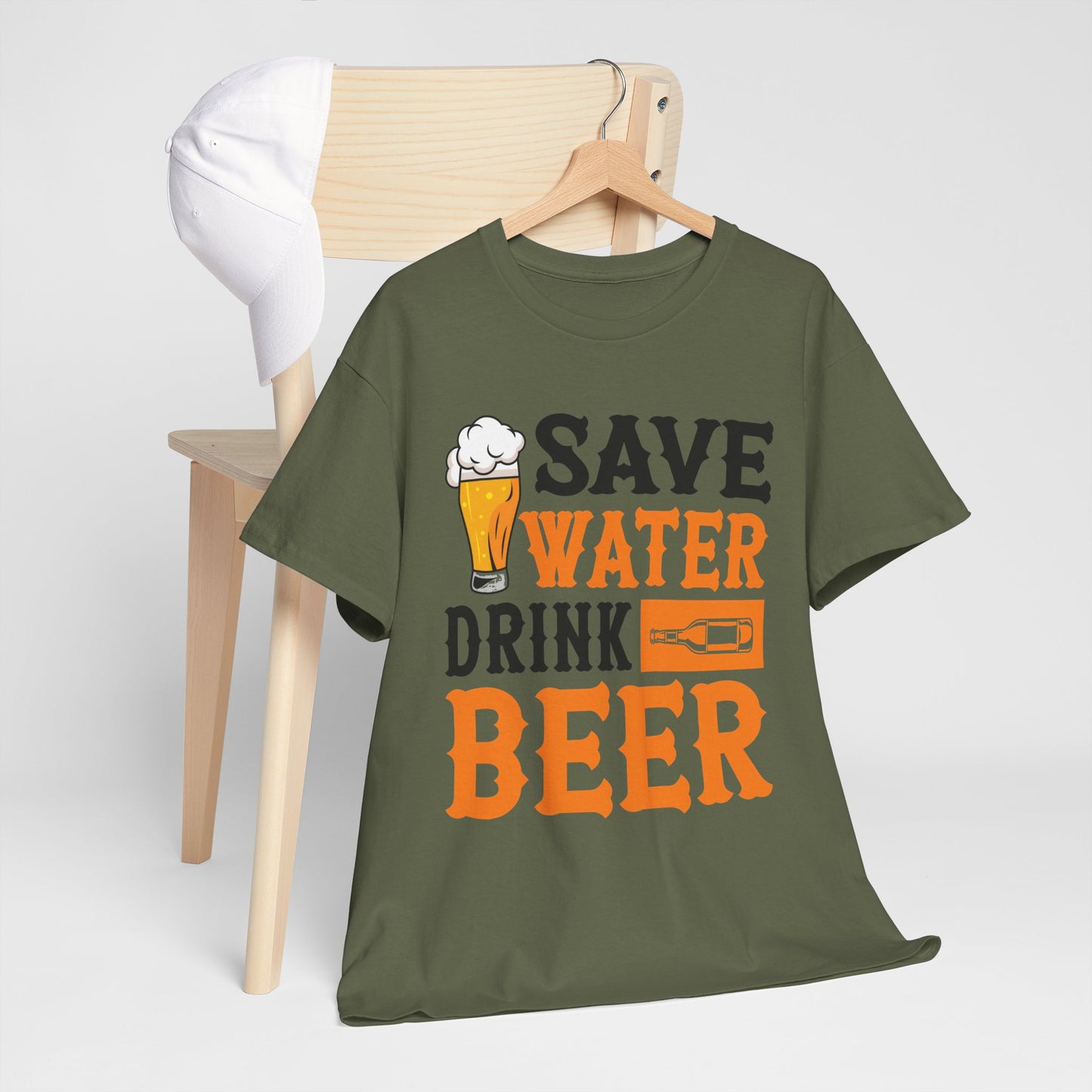 Funny Beer Slogan, Save Water Drink Beer