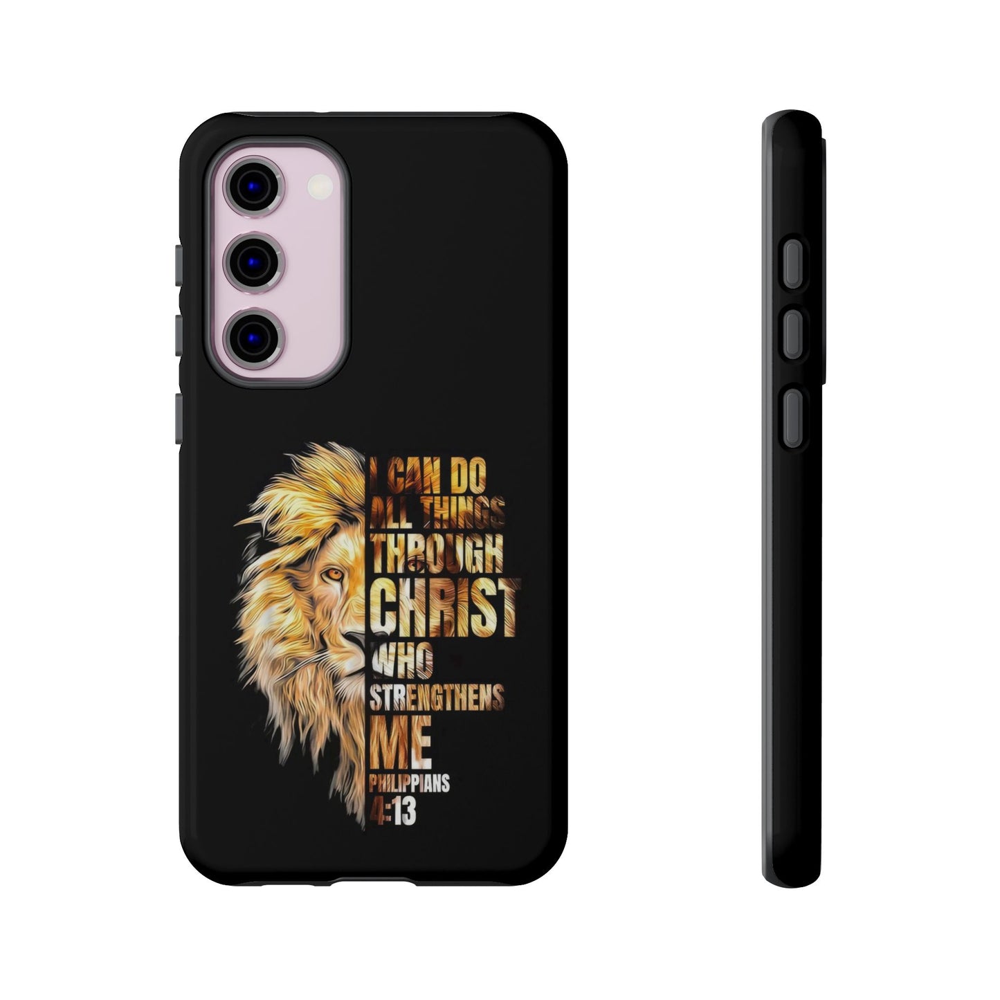 Inspirational Lion  Samsung Phone Case, Strength & Faith, Christian Accessories