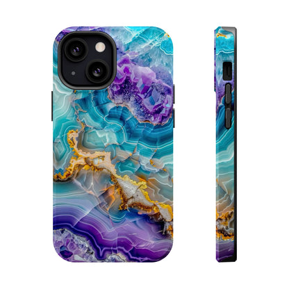 Blue Agate Magnetic Phone Case