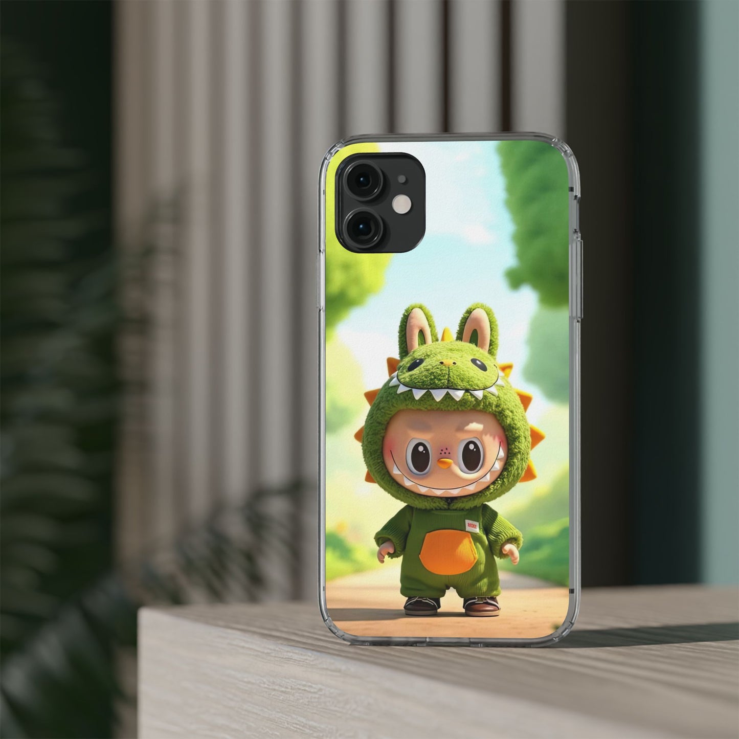 Copy of The Monsters Clear Case for iPhone Models – Playful Dinosaur Design