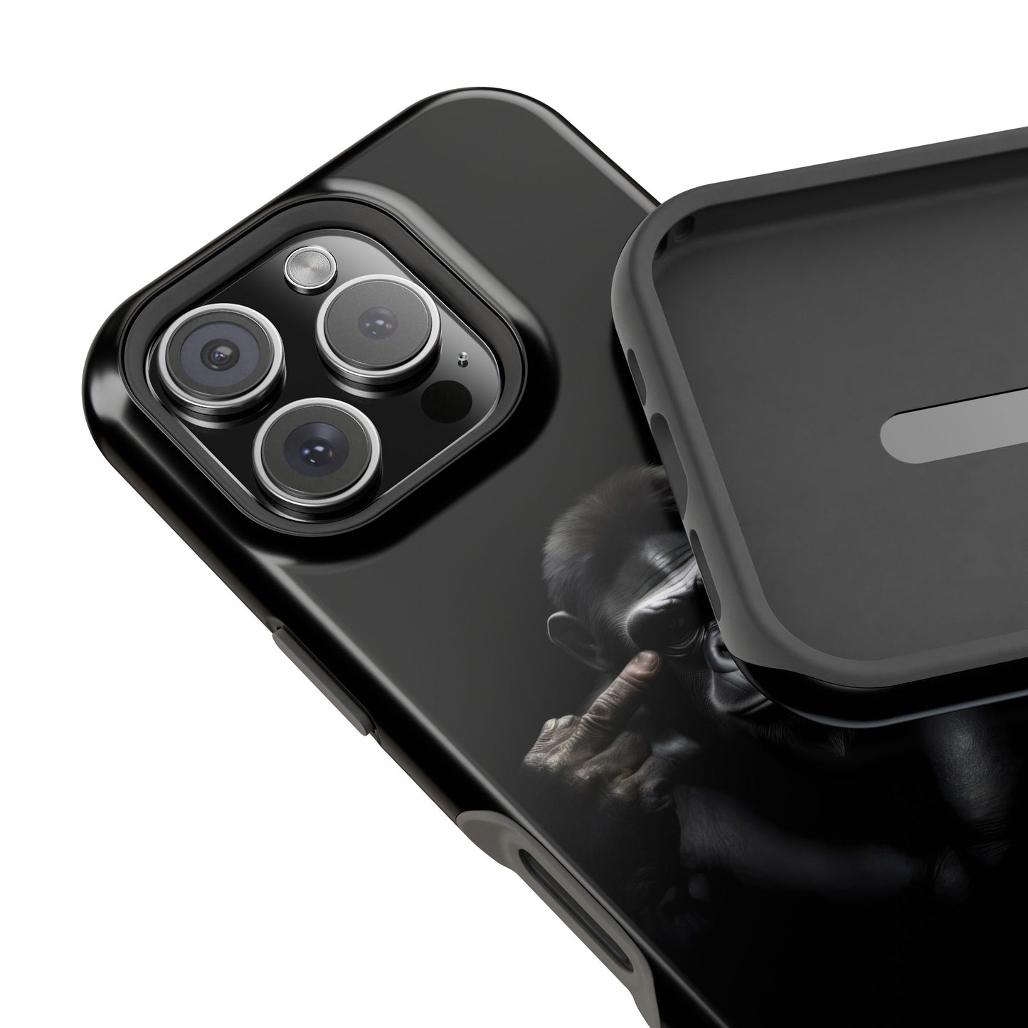 Edgy Gorilla Magnetic iPhone Case, Unique Cell Phone Cover