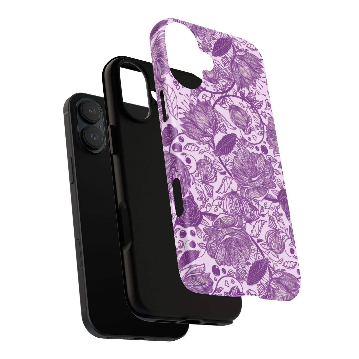 Graphical Garden: Purple Edition iPhone Tough Cases