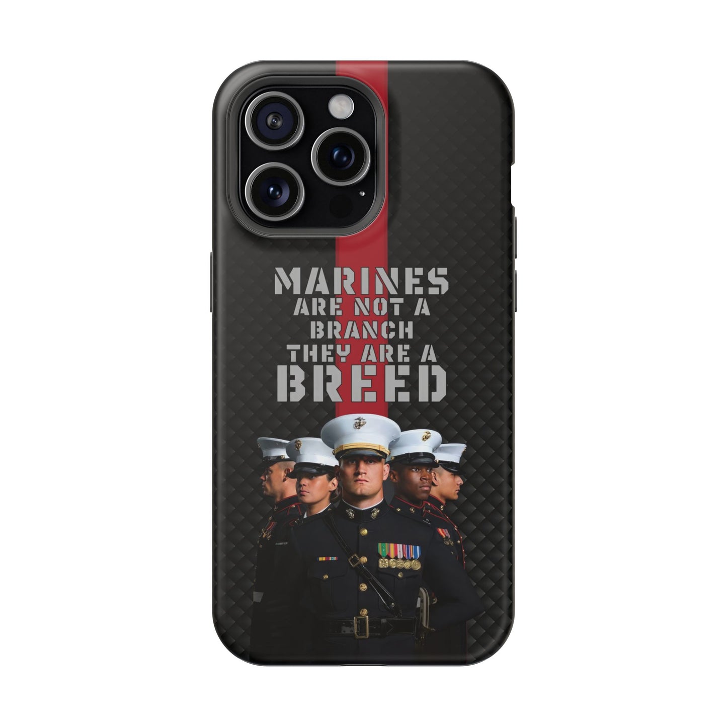 Marines Magnetic Tough Case - "Not a Branch, a Breed" Military iPhone Cover