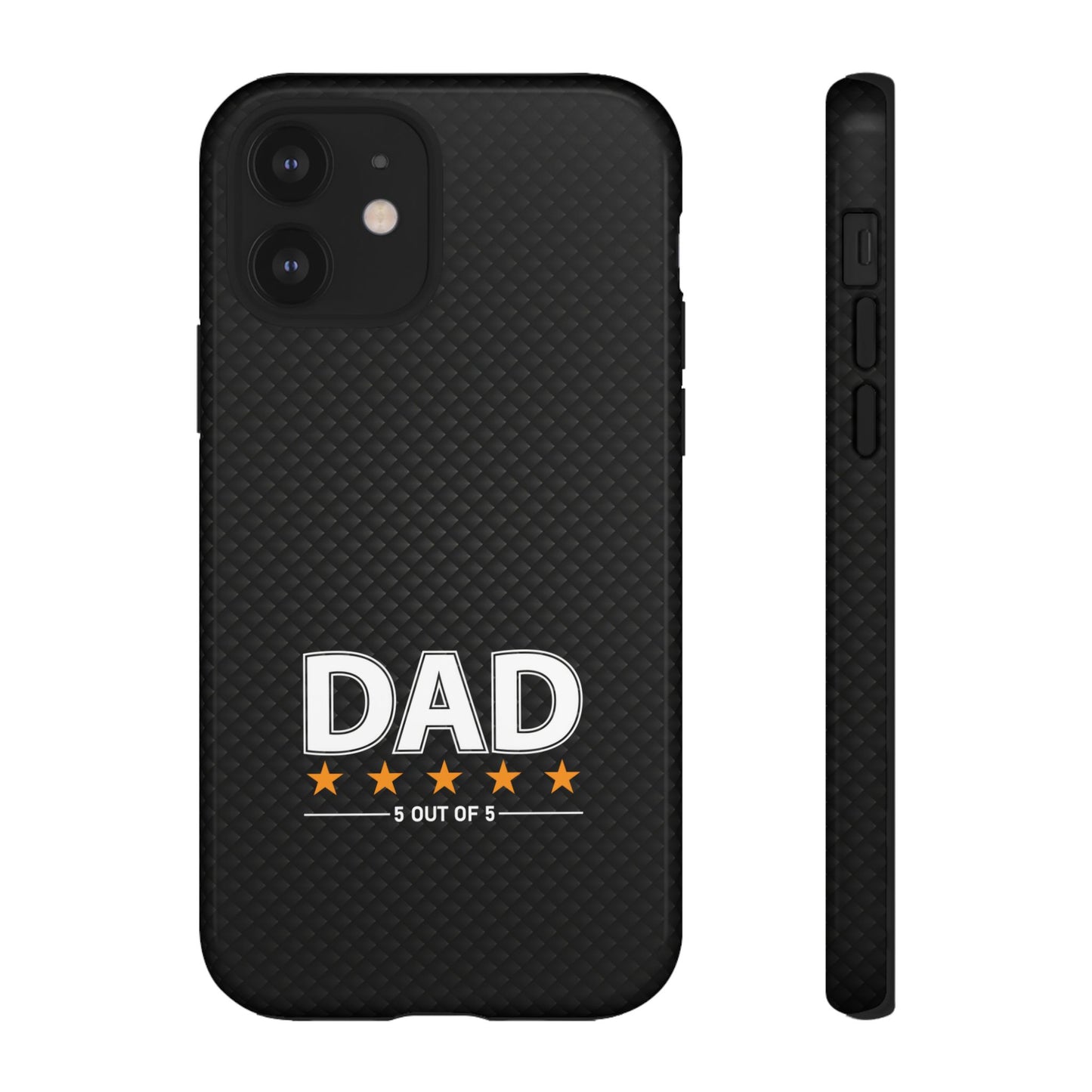 5-Star Dad iPhone Case - Tough Black Cover for Father's Day