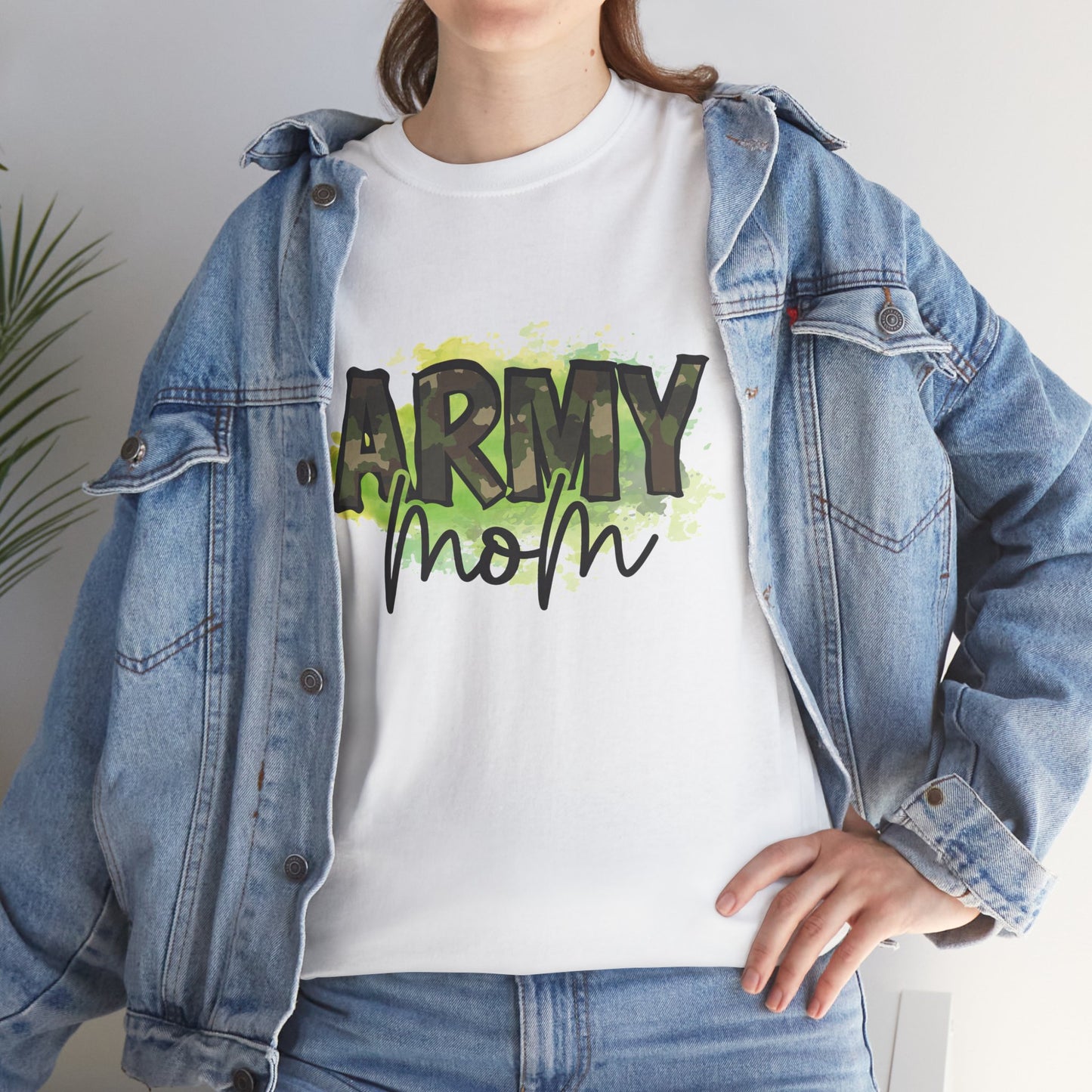 Army Mom Heavy Cotton Tee