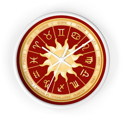Astrology Zodiac Wall Clock 10" – Horoscope Decor