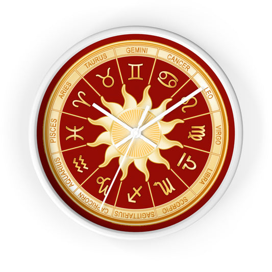 Astrology Zodiac Wall Clock 10" – Horoscope Decor