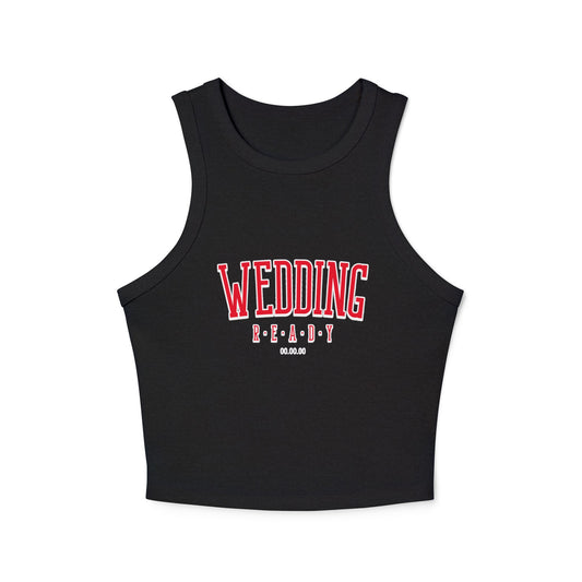 Wedding Ready Women's Micro Rib Racer Tank Top