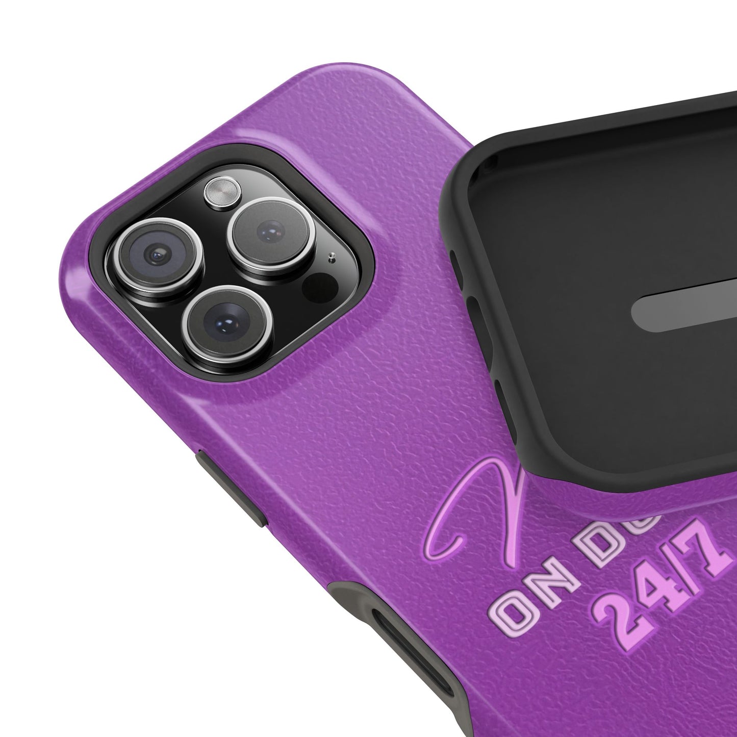 Mom On Duty Impact-Resistant Case, Purple Case for Mothers