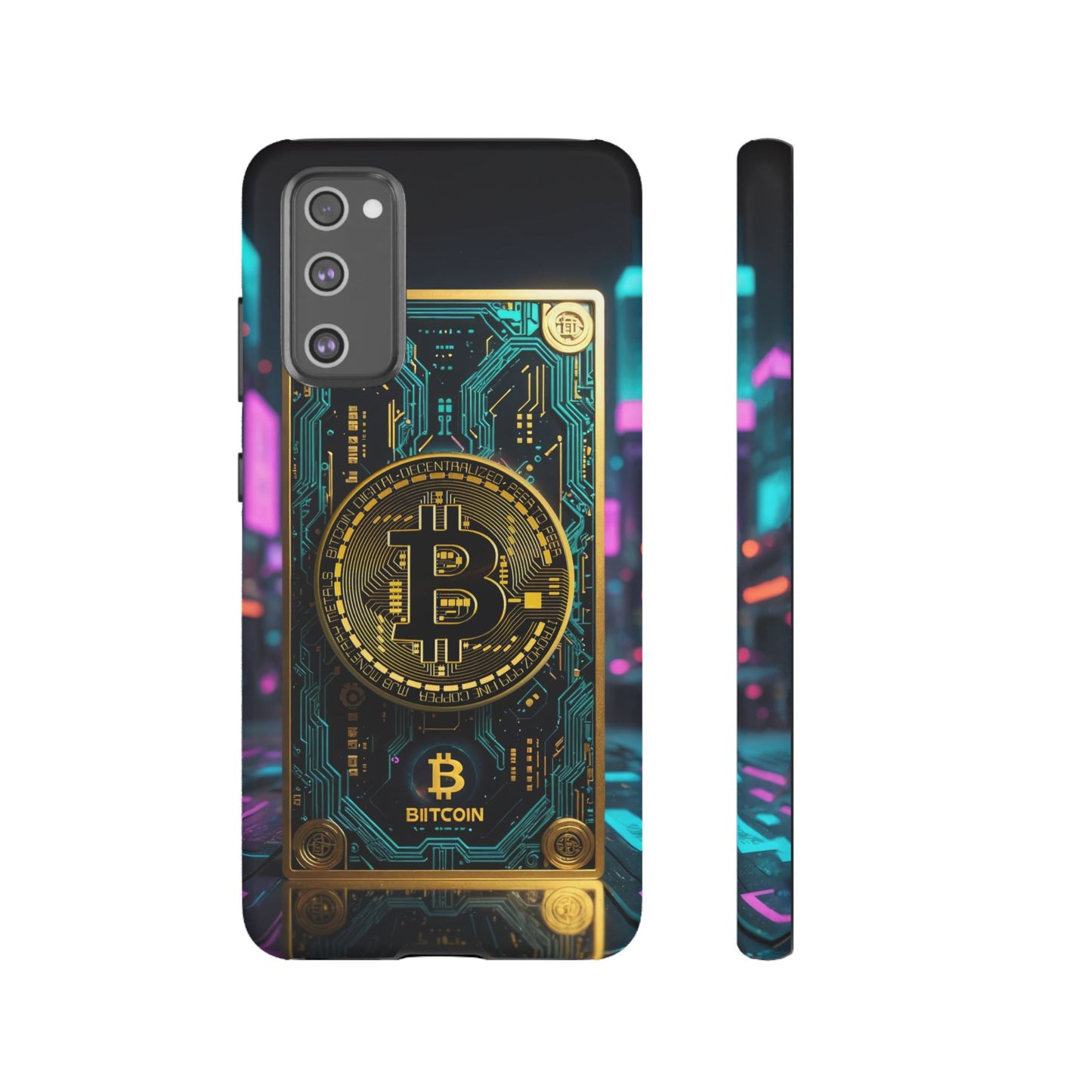 Bitcoin Samsung Phone Case - Tough Cases with Cryptocurrency Design