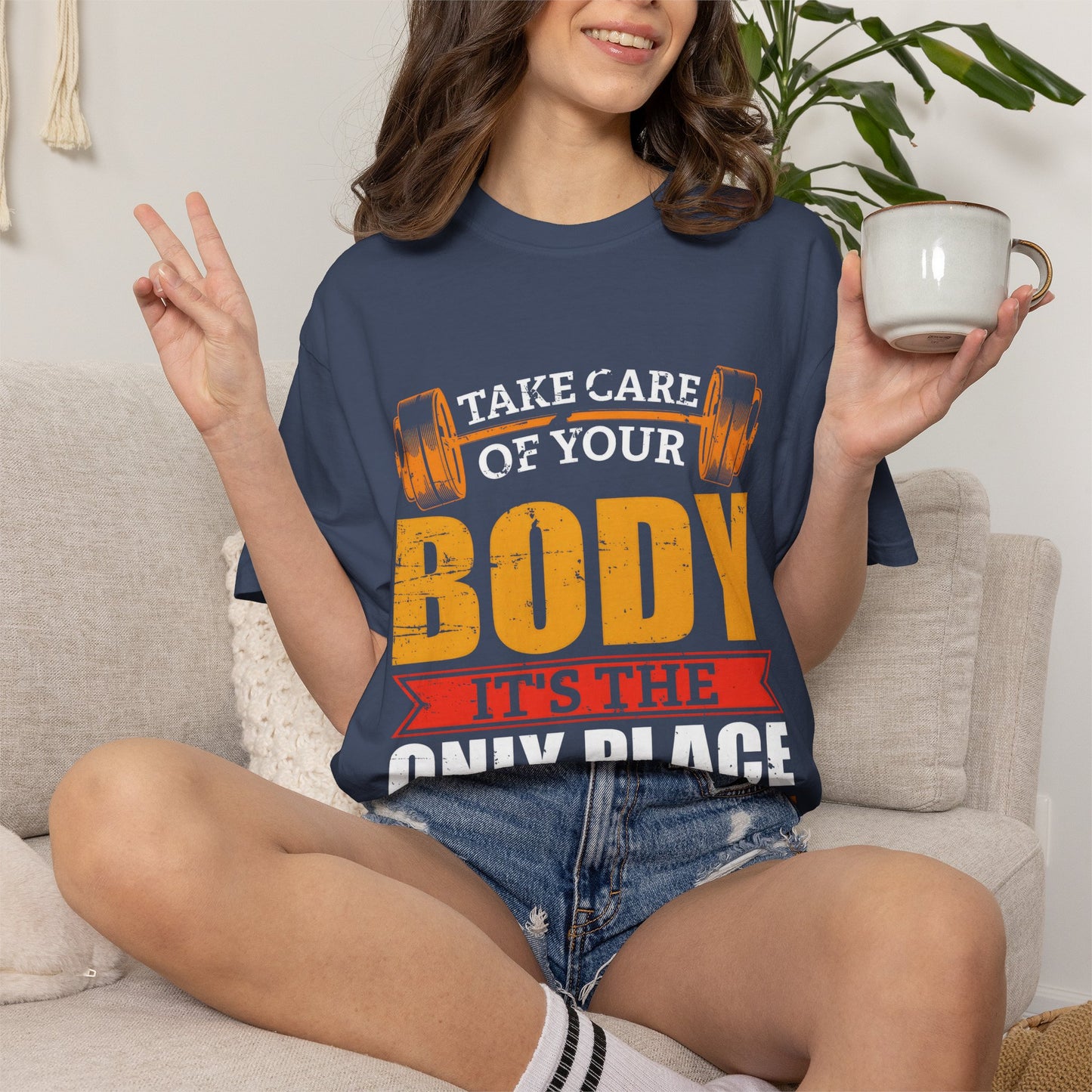 Take Care of Your Body Unisex Garment-Dyed T-Shirt - Inspirational Fitness Apparel