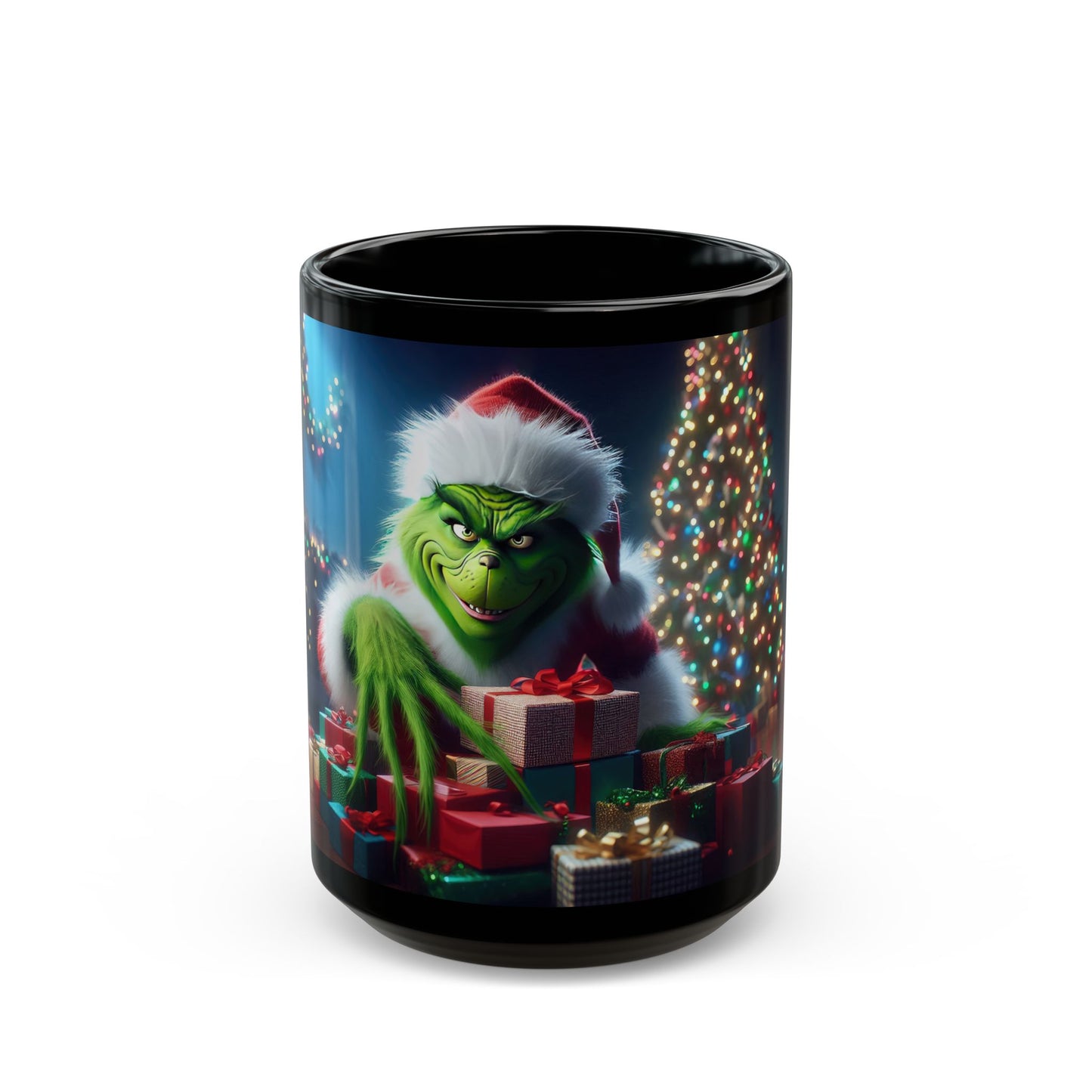 Secret Santa Black Mug - 11oz, 15oz