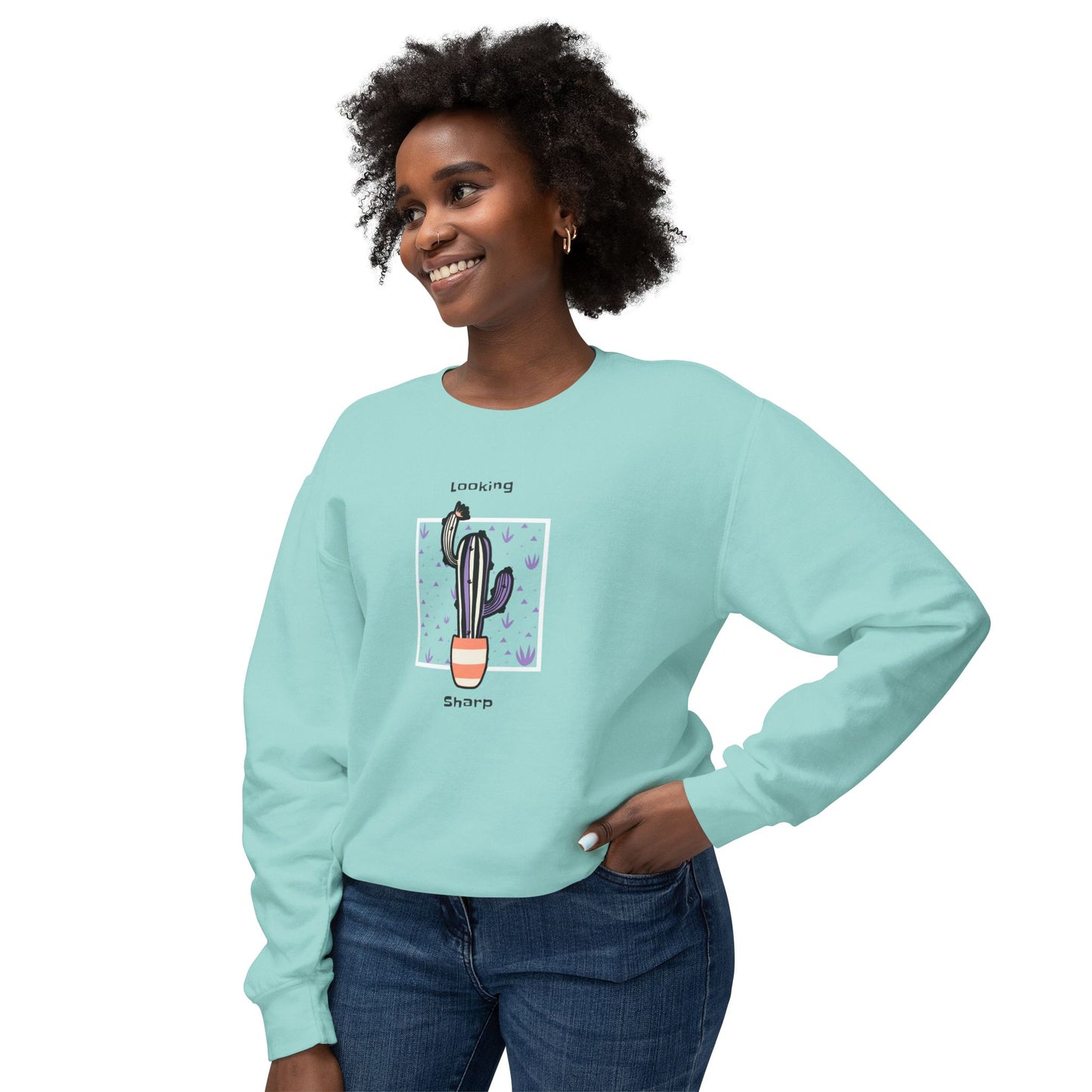 Looking Sharp Unisex Lightweight Crewneck Sweatshirt